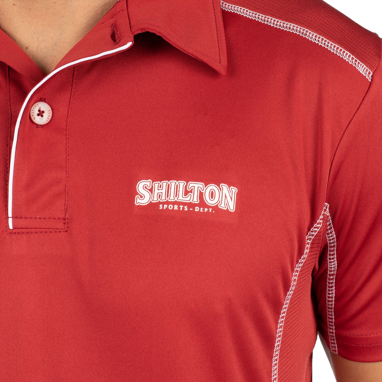 Team Polo Red - back view - Shilton