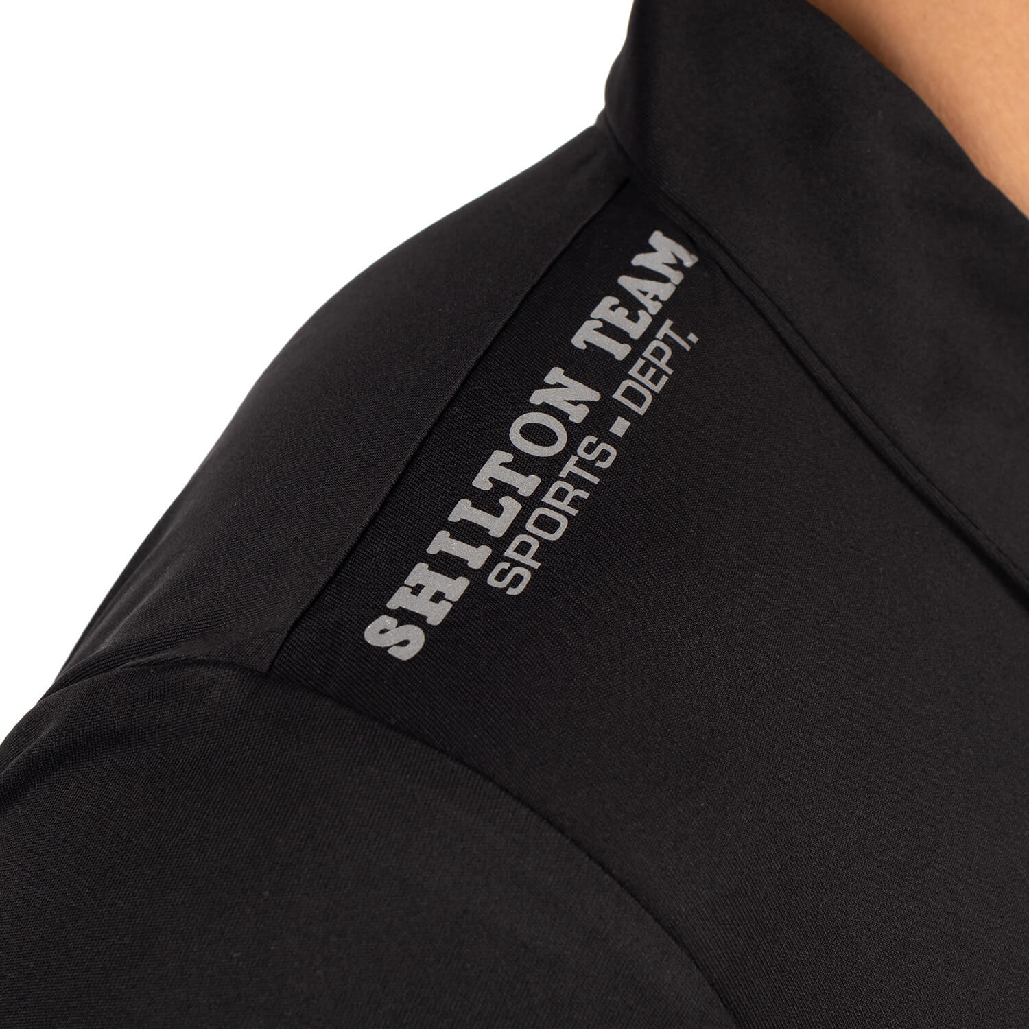 Zipped sports polo shirt