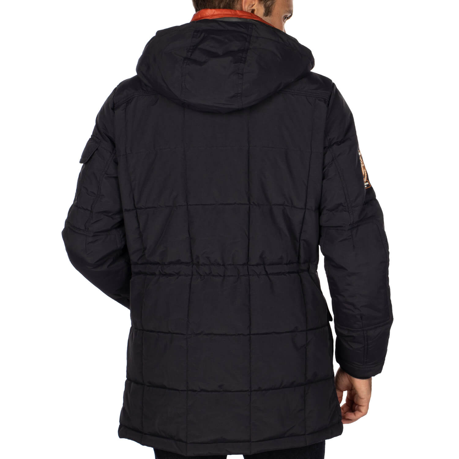 Explorer Navy Warm Parka - back view - Shilton