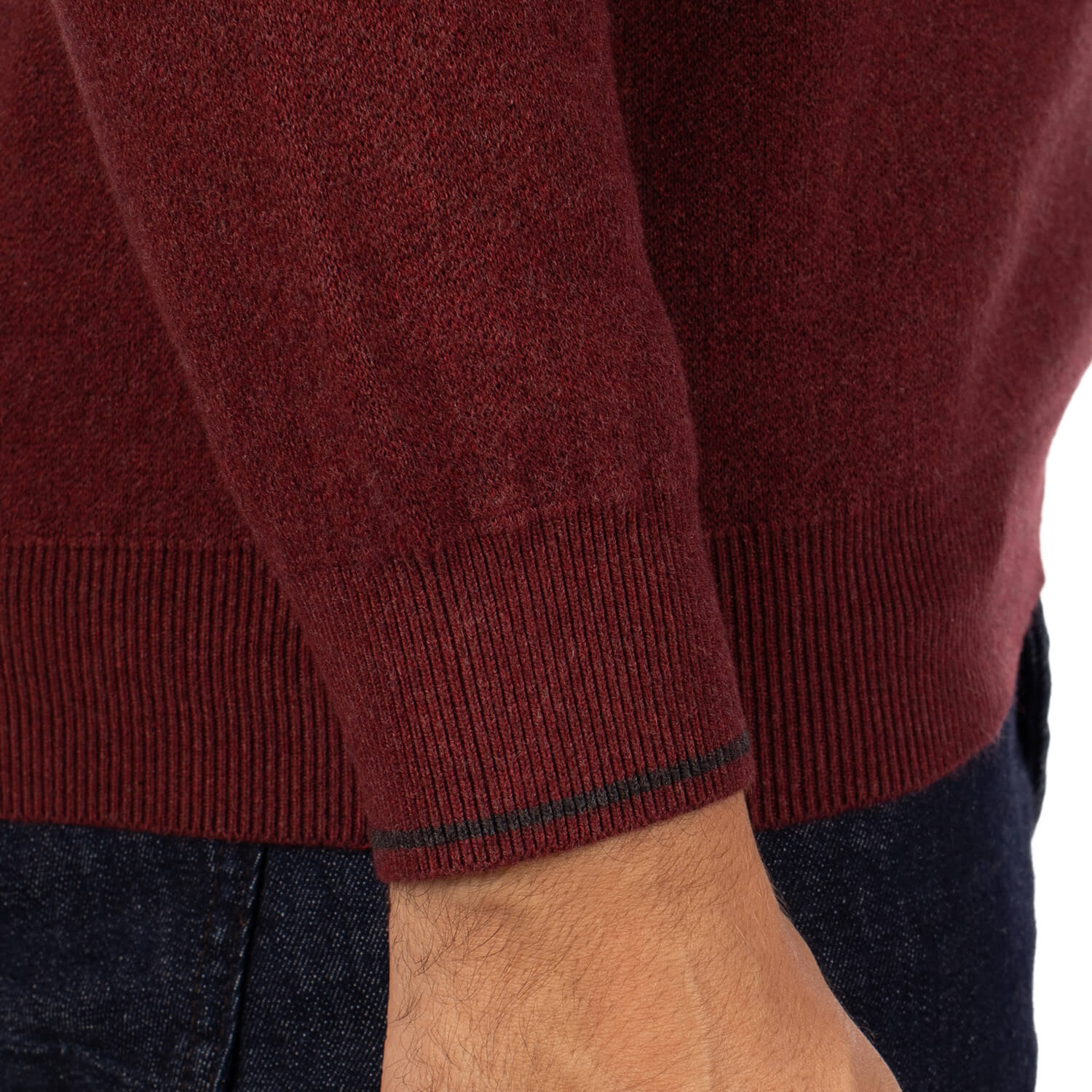 V-neck unity sweater