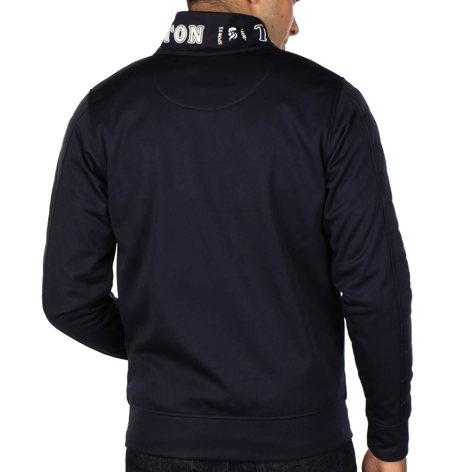 Team waterproof vest Navy - back view - Shilton
