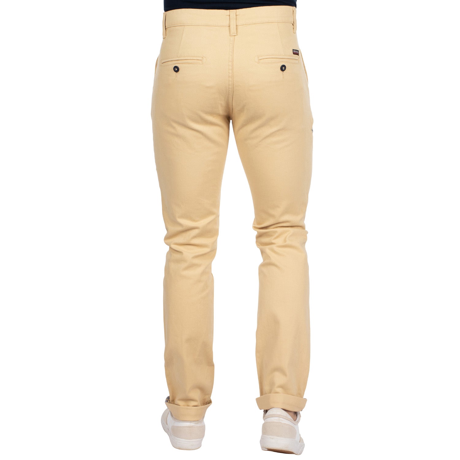 Beige unity herringbone pant - back view - Shilton