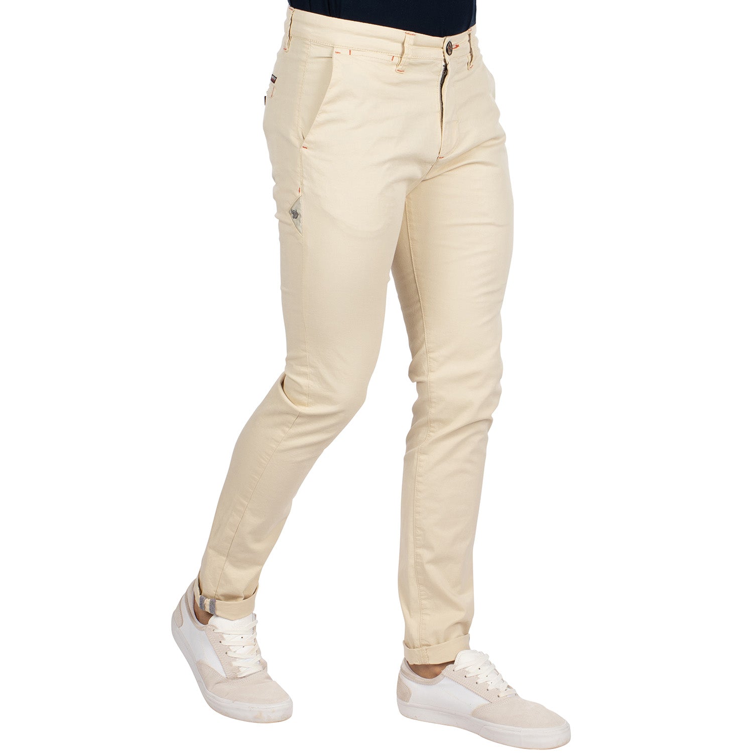 Ecru stretch chino pants - Shilton