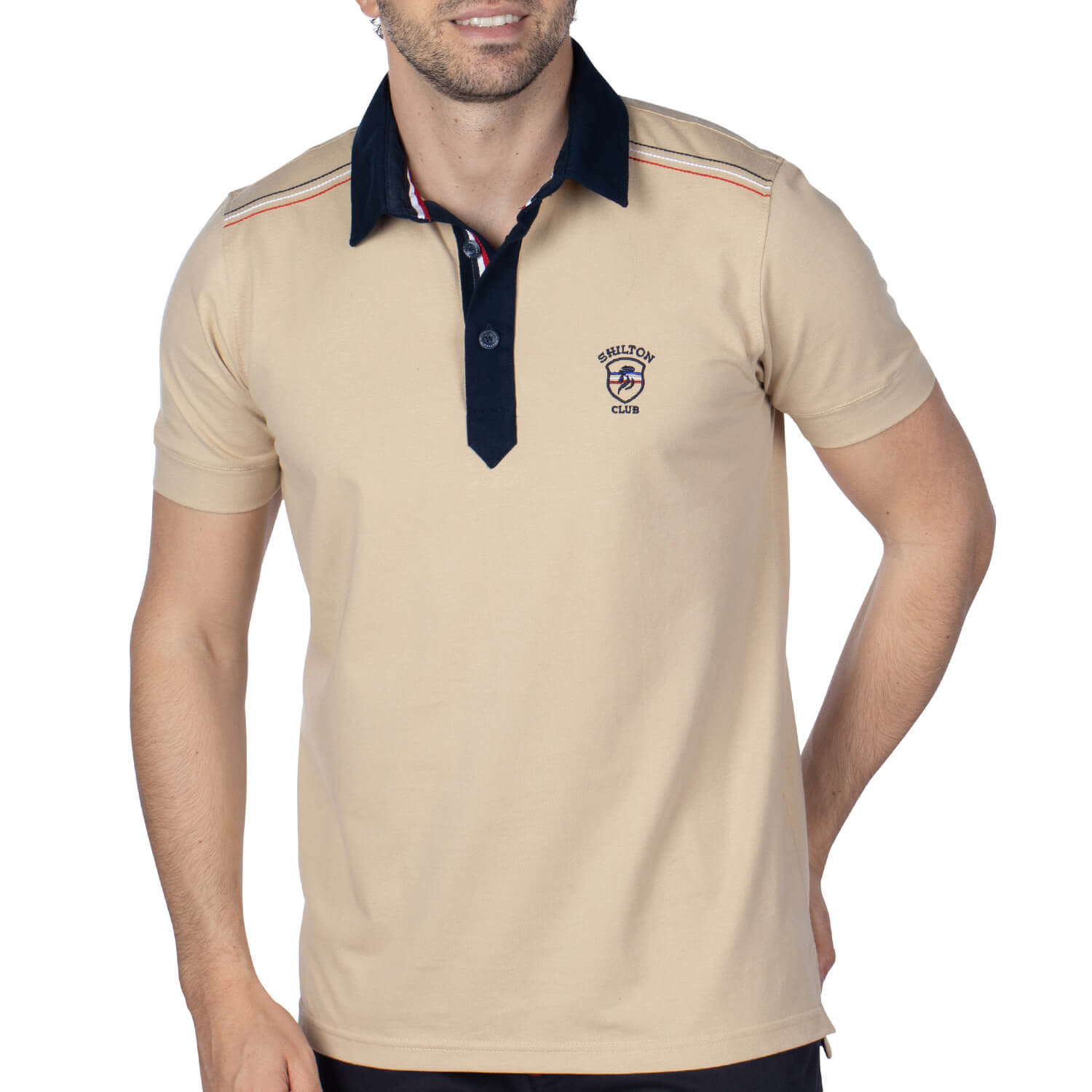 Basic rugby polo Beige - Shilton