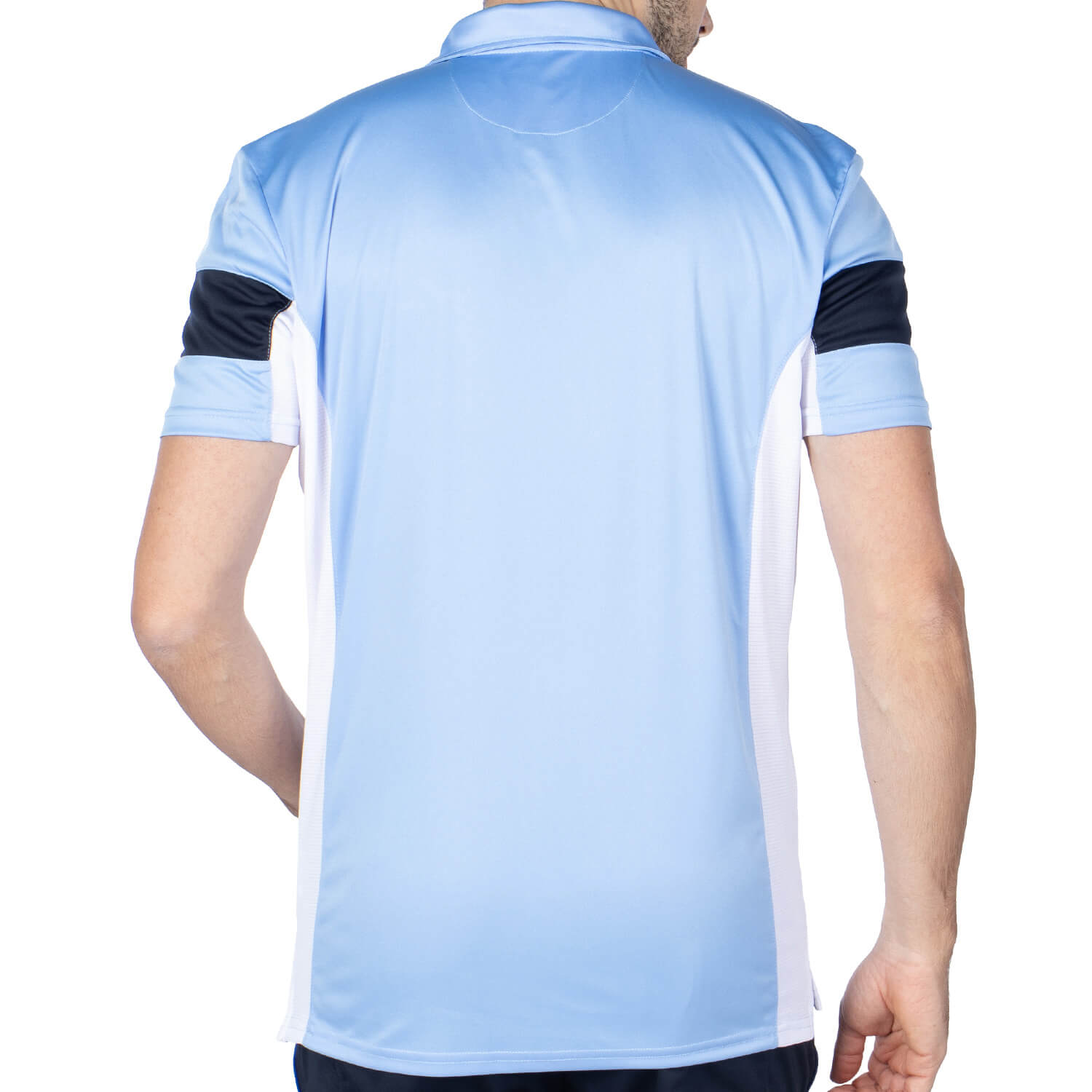 Polo sport french team Ciel X Navy - back view - Shilton