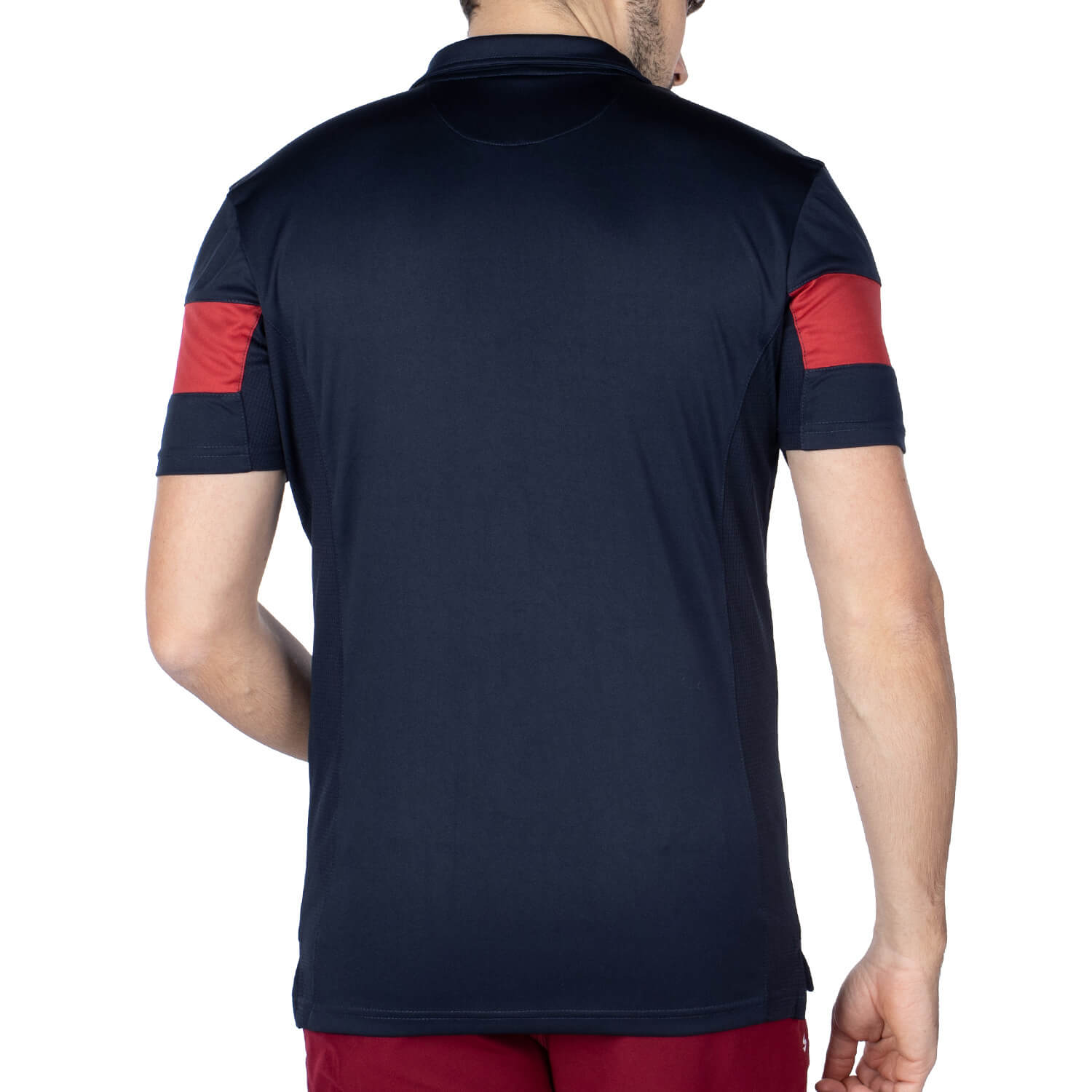 Polo sport french team Navy X Rouge - back view - Shilton