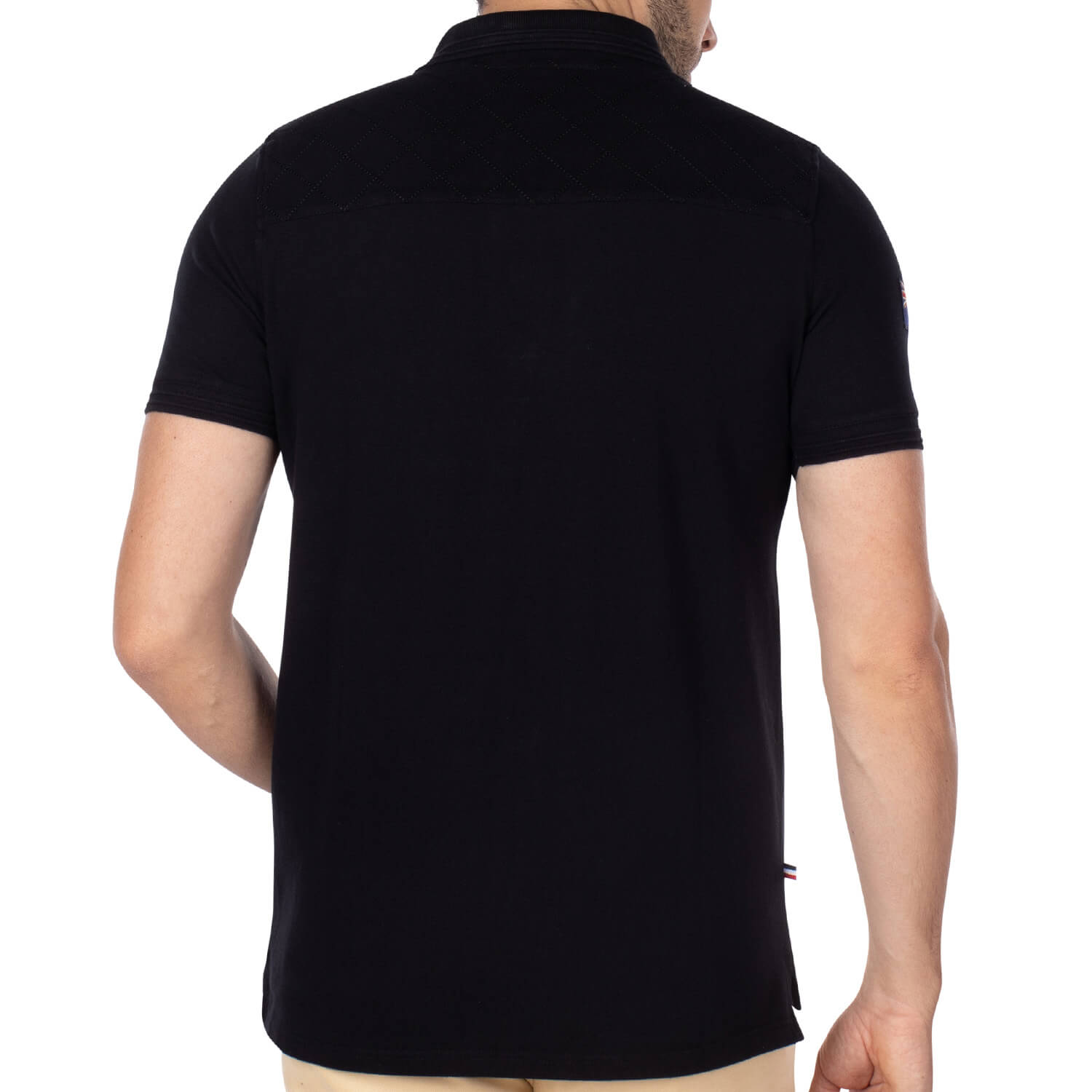 New Zealand Rugby Polo Black - back view - Shilton