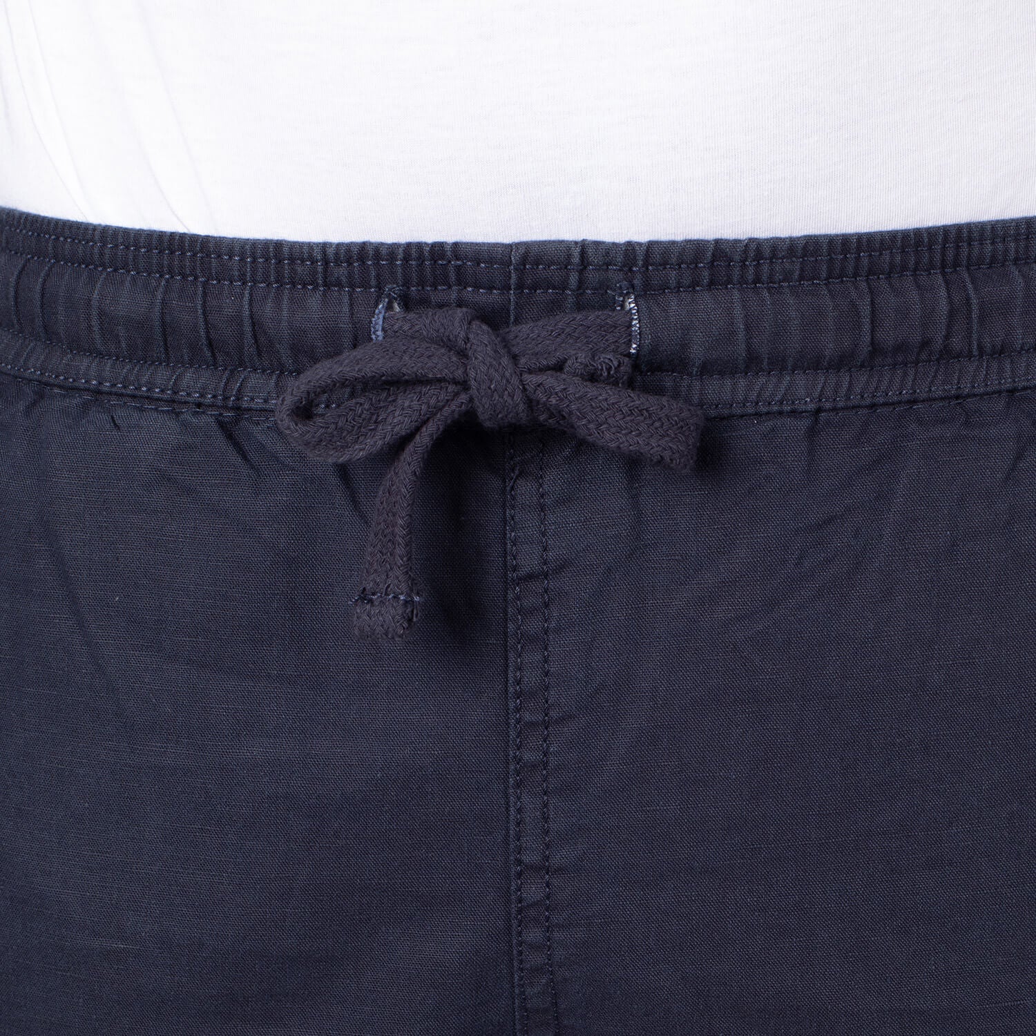 Plain linen Bermuda shorts