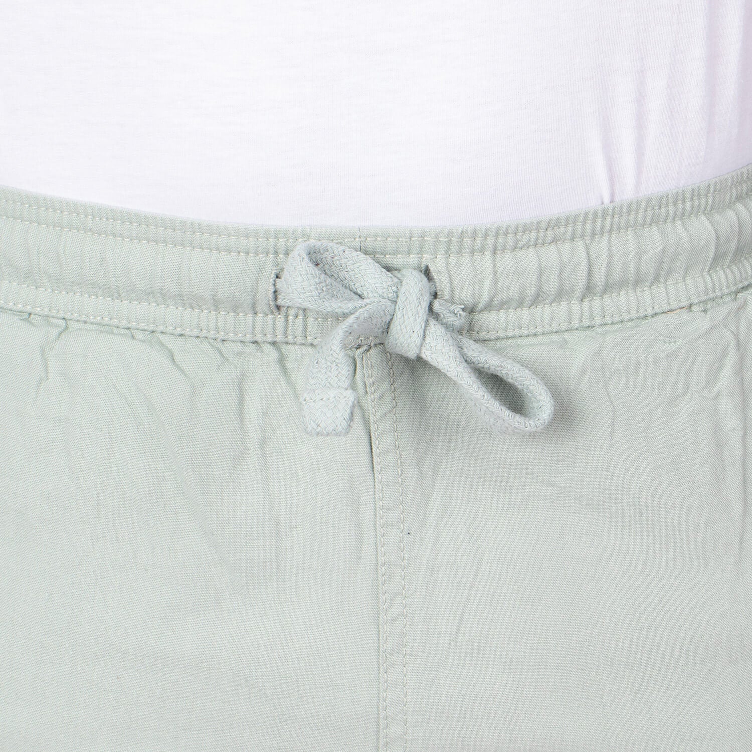 Plain linen Bermuda shorts