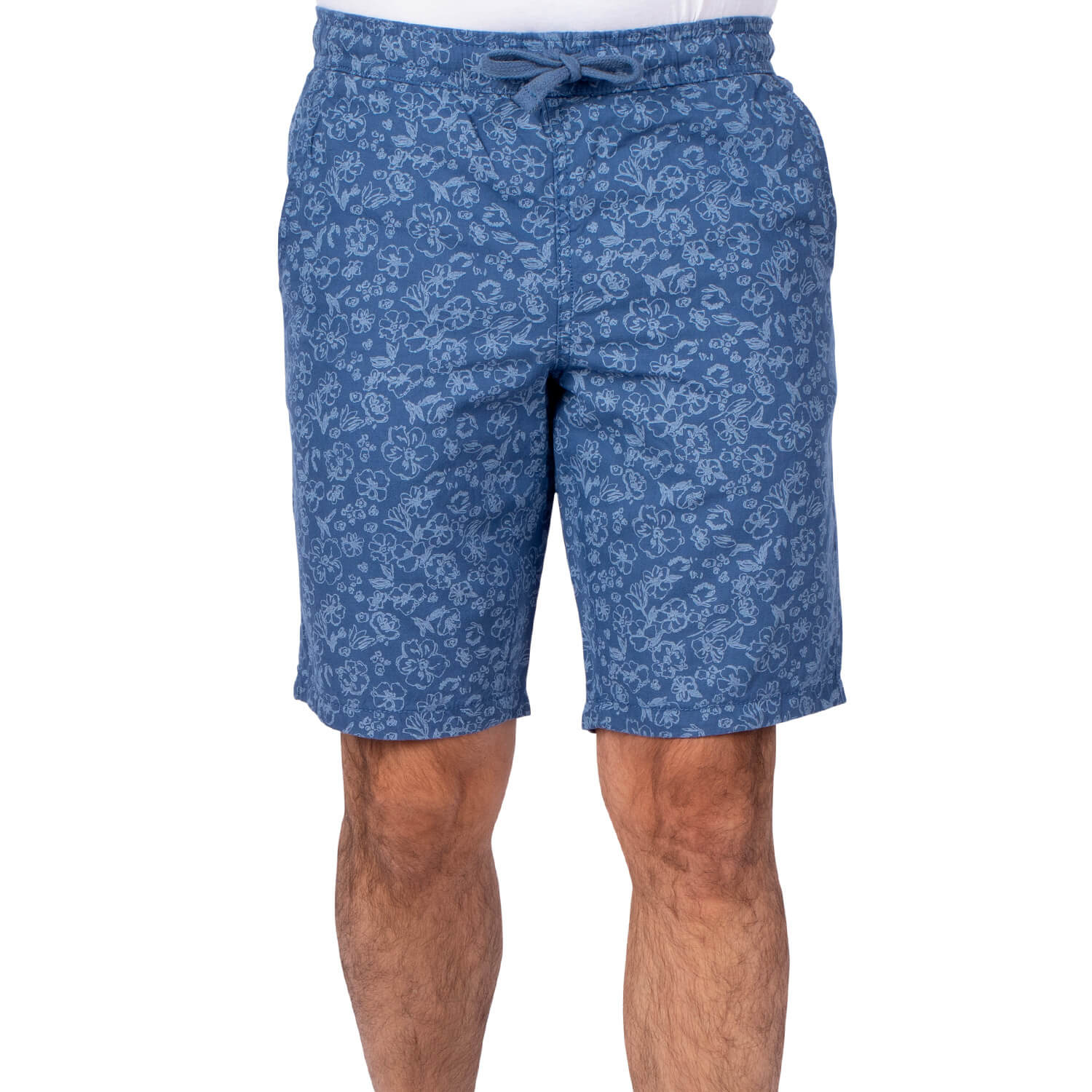 Bermuda shorts linen print Blue - Shilton