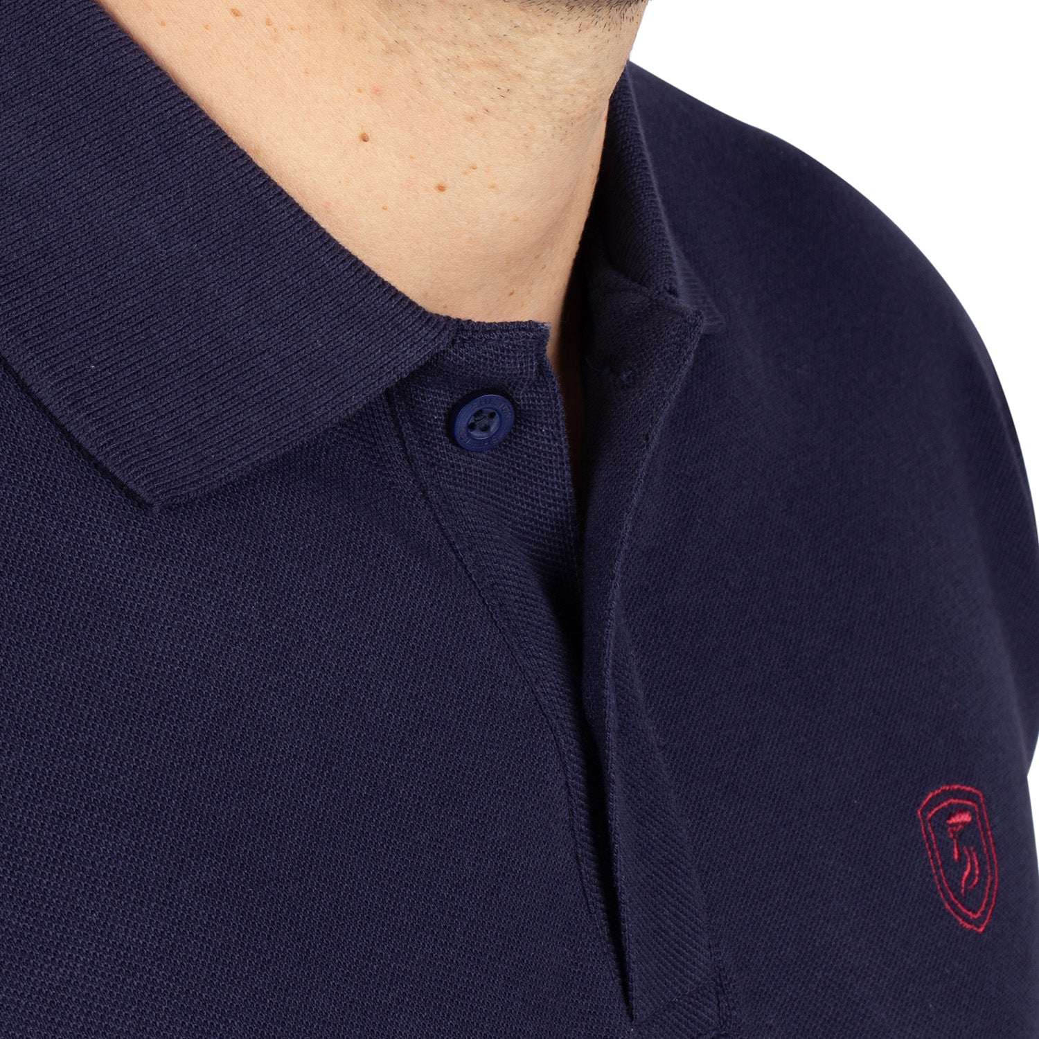 Basic pique polo shirt