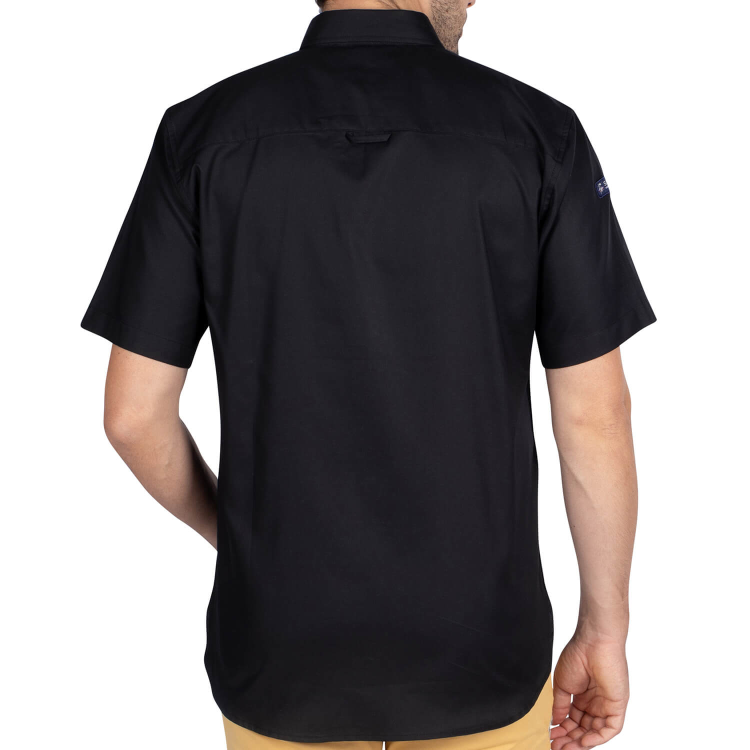 Basic unity shirt Black - back view - Shilton