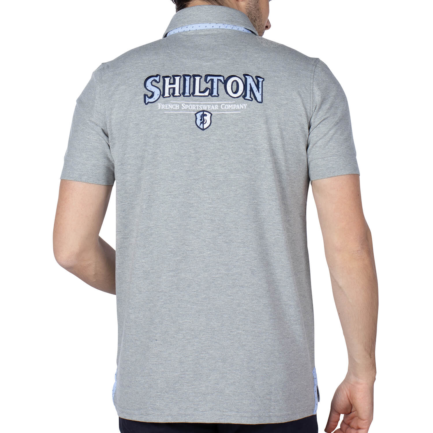 City Company Polo Grey - back view - Shilton