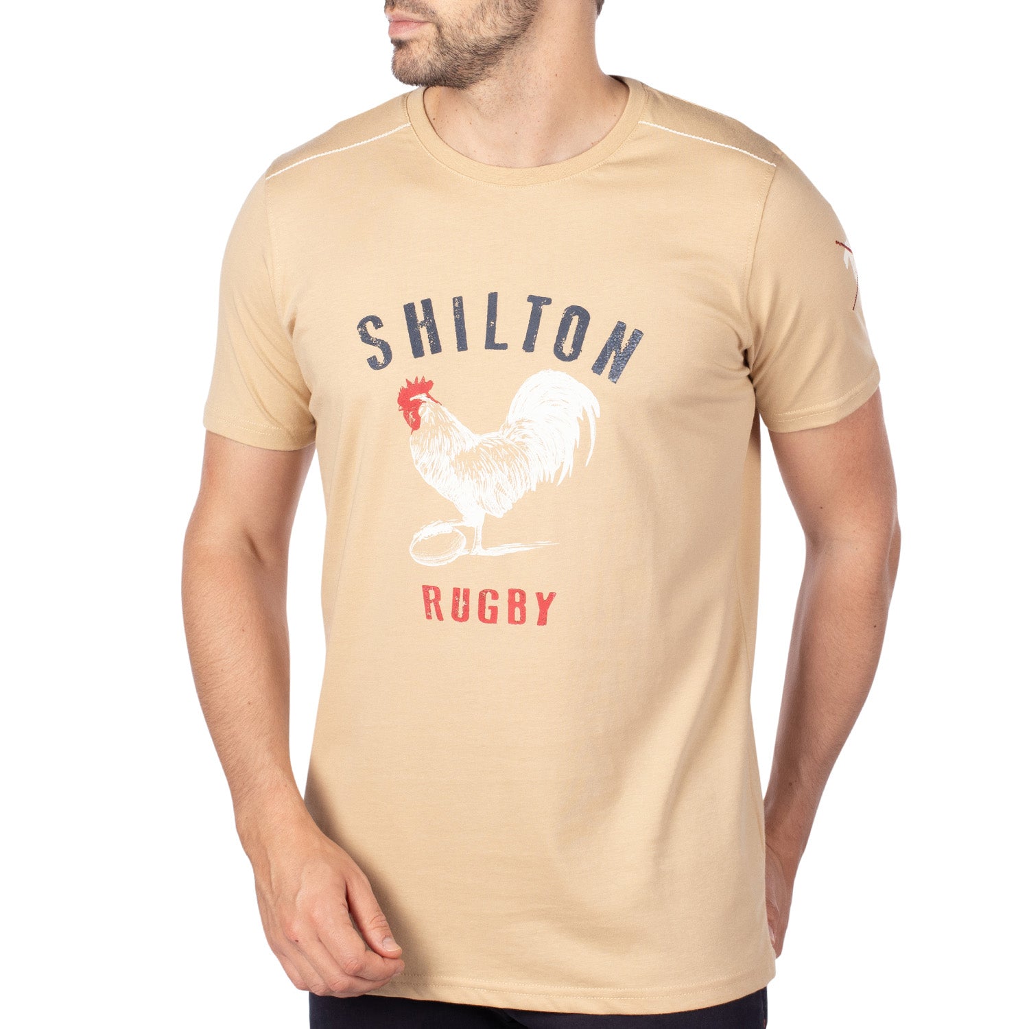 Beige unity rugby T-shirt - Shilton