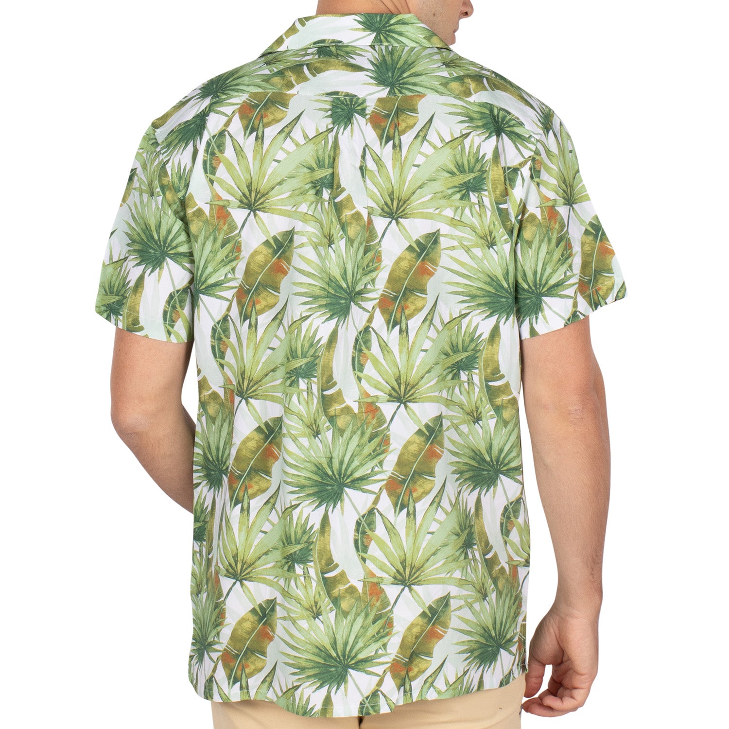 White safari shirt - back view - Shilton