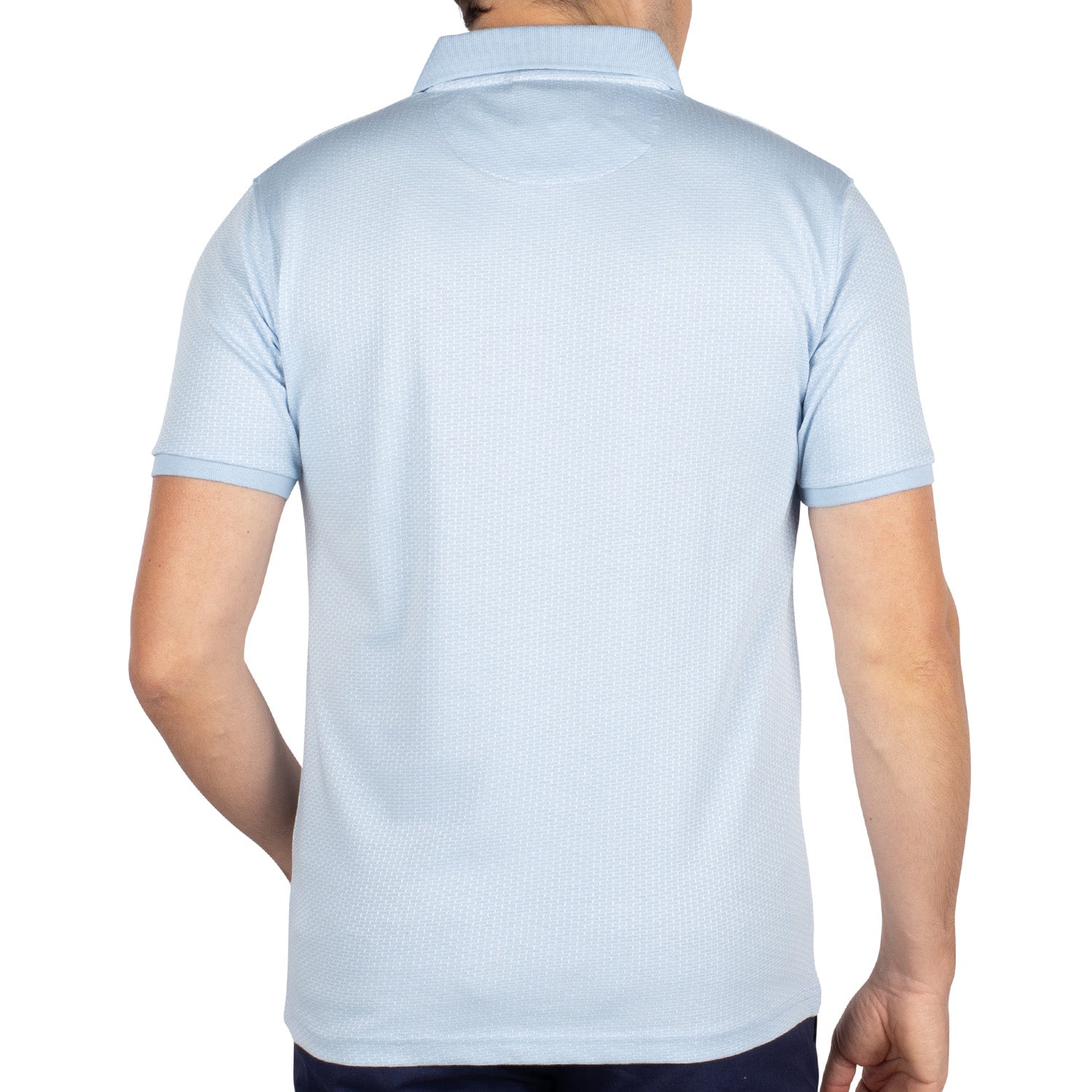 Pastel jacquard polo shirt