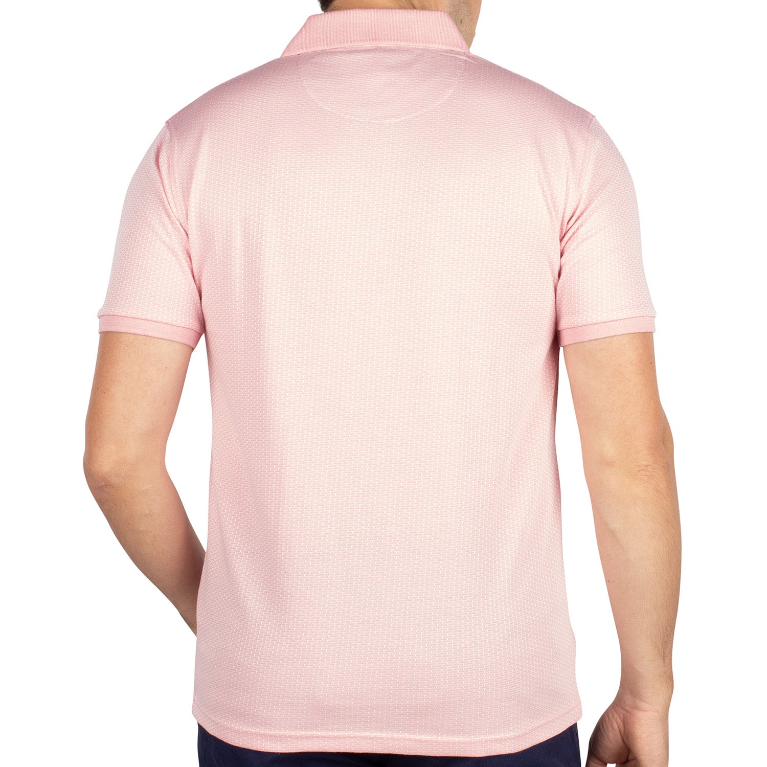 Pastel jacquard polo shirt