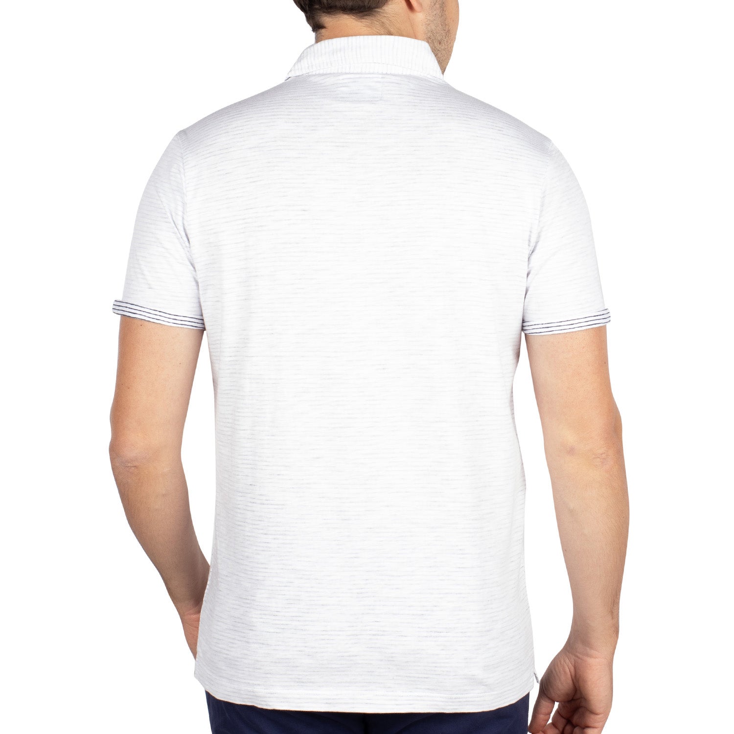 Striped naval polo shirt