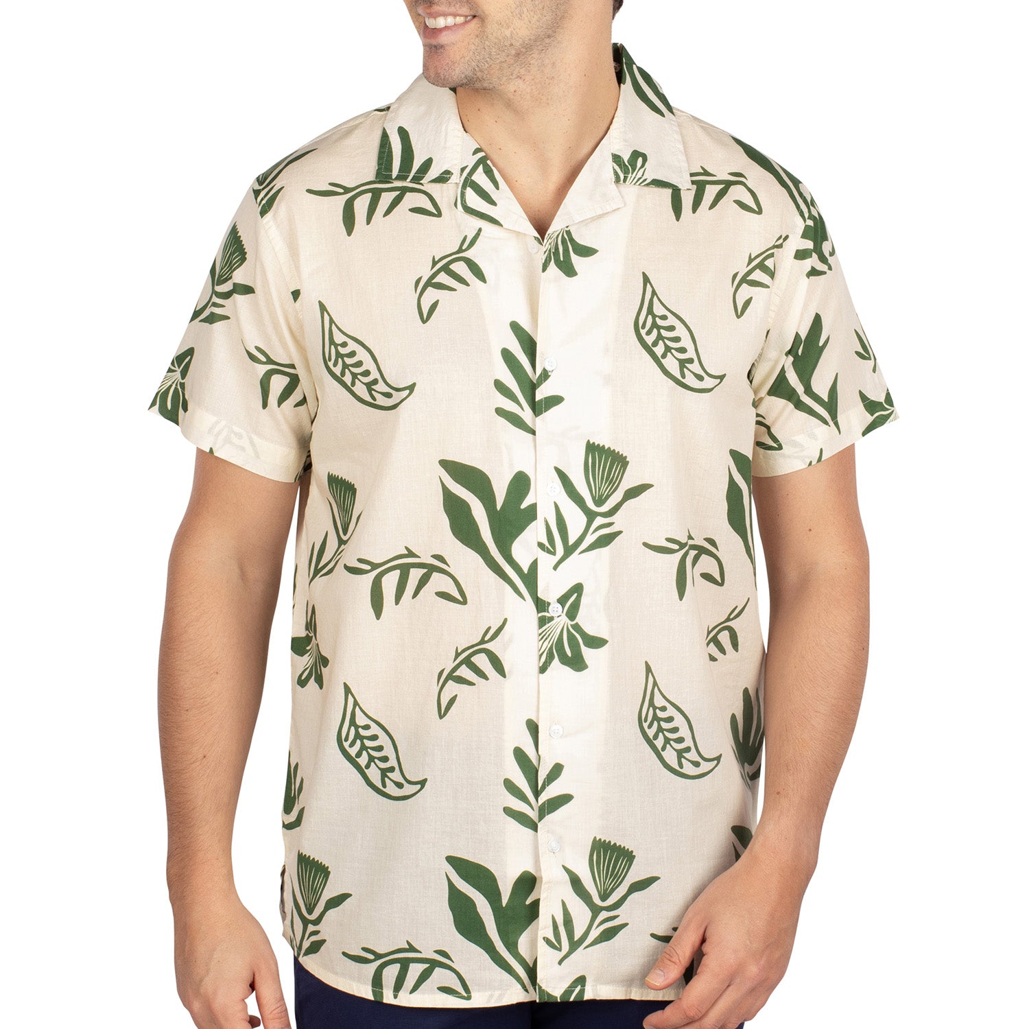 Lightweight, flowing beige shirt for men