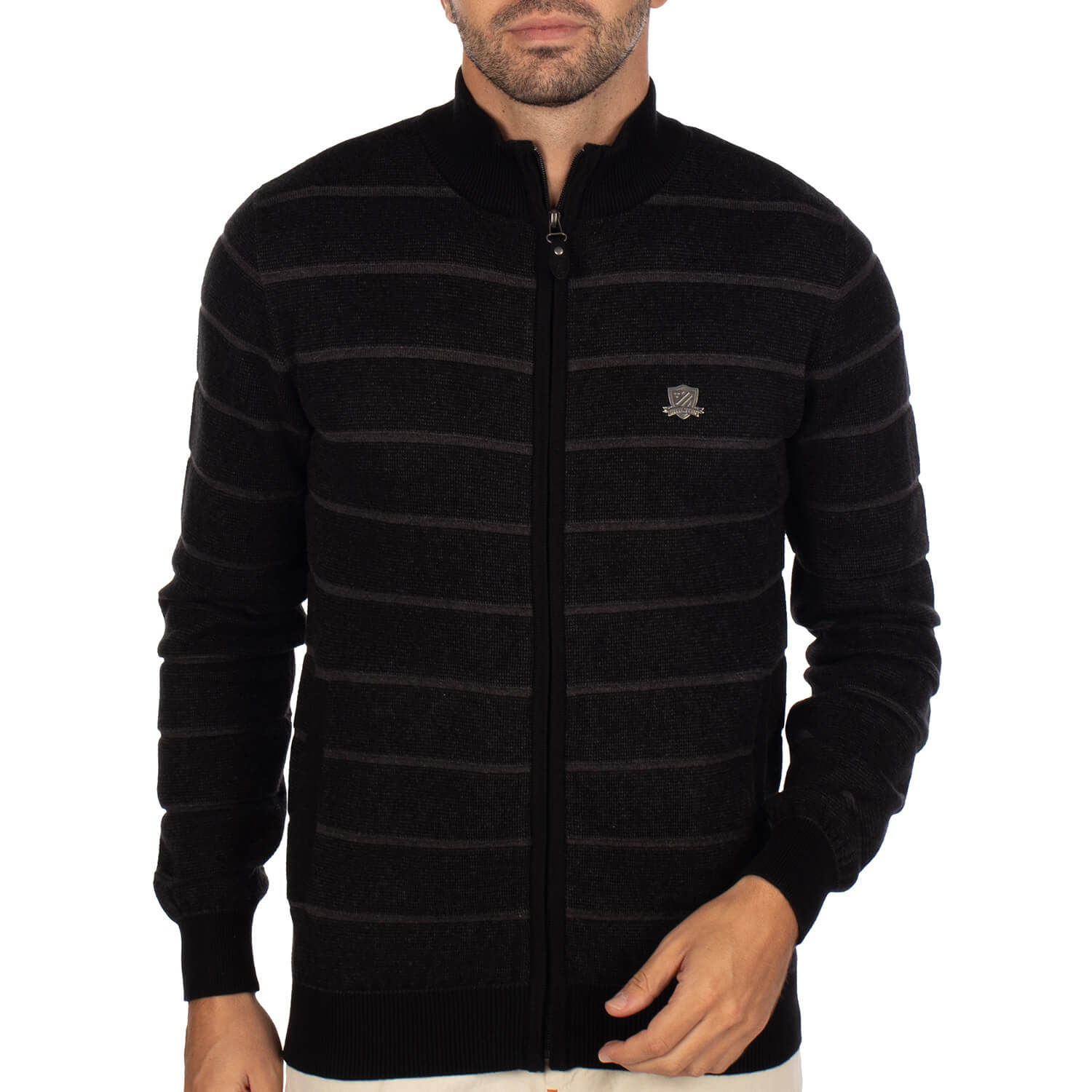 Striped city vest