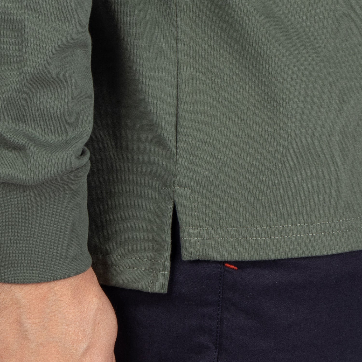 Basic floral polo shirt