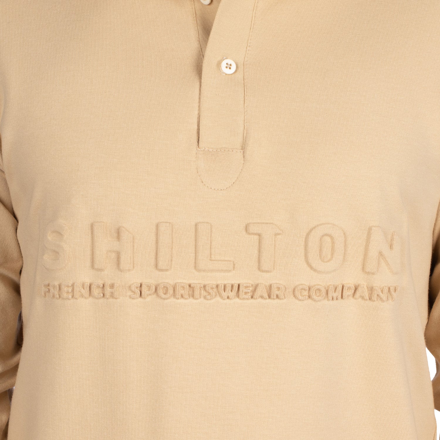 Basic relief polo shirt