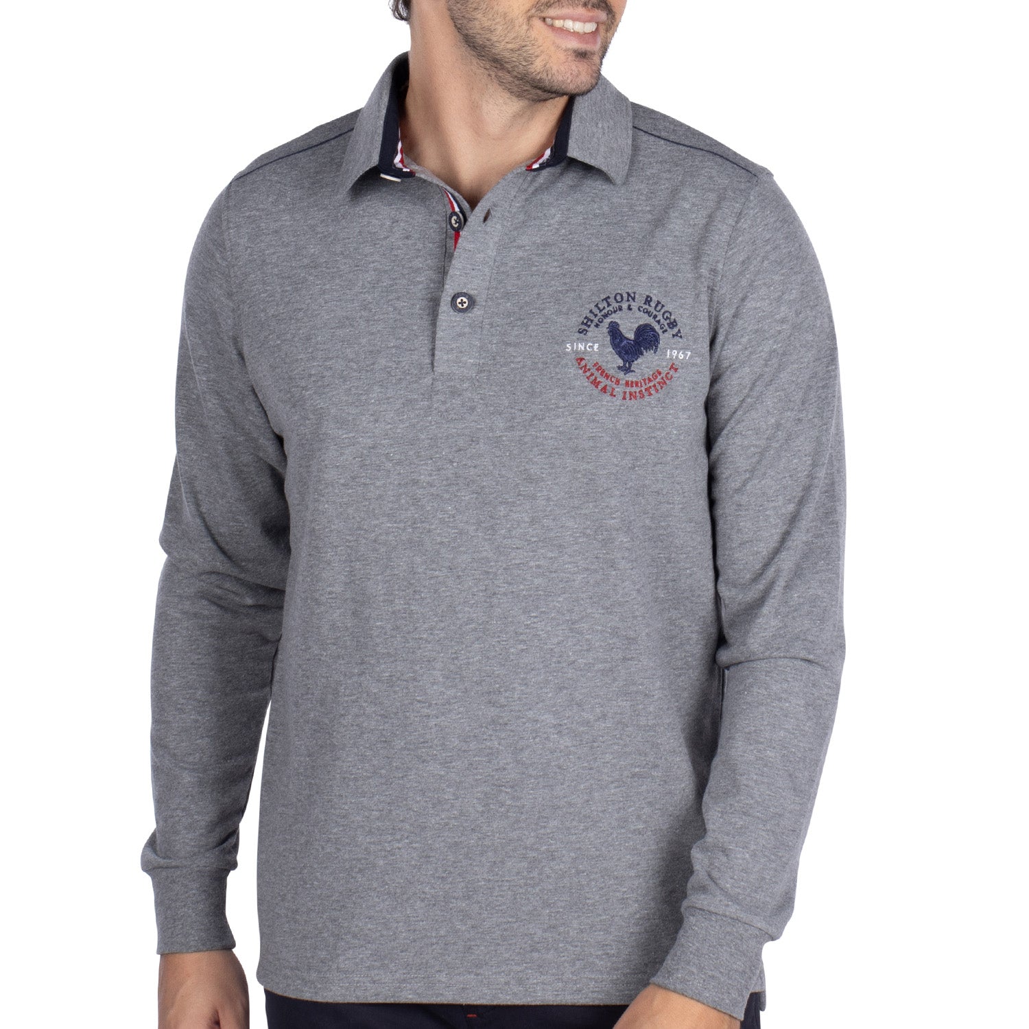 Heritage rugby polo shirt