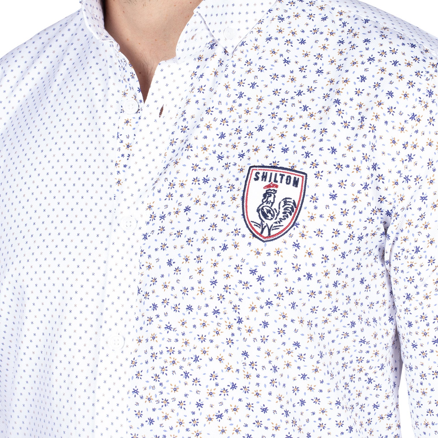 Patchwork floral shirt