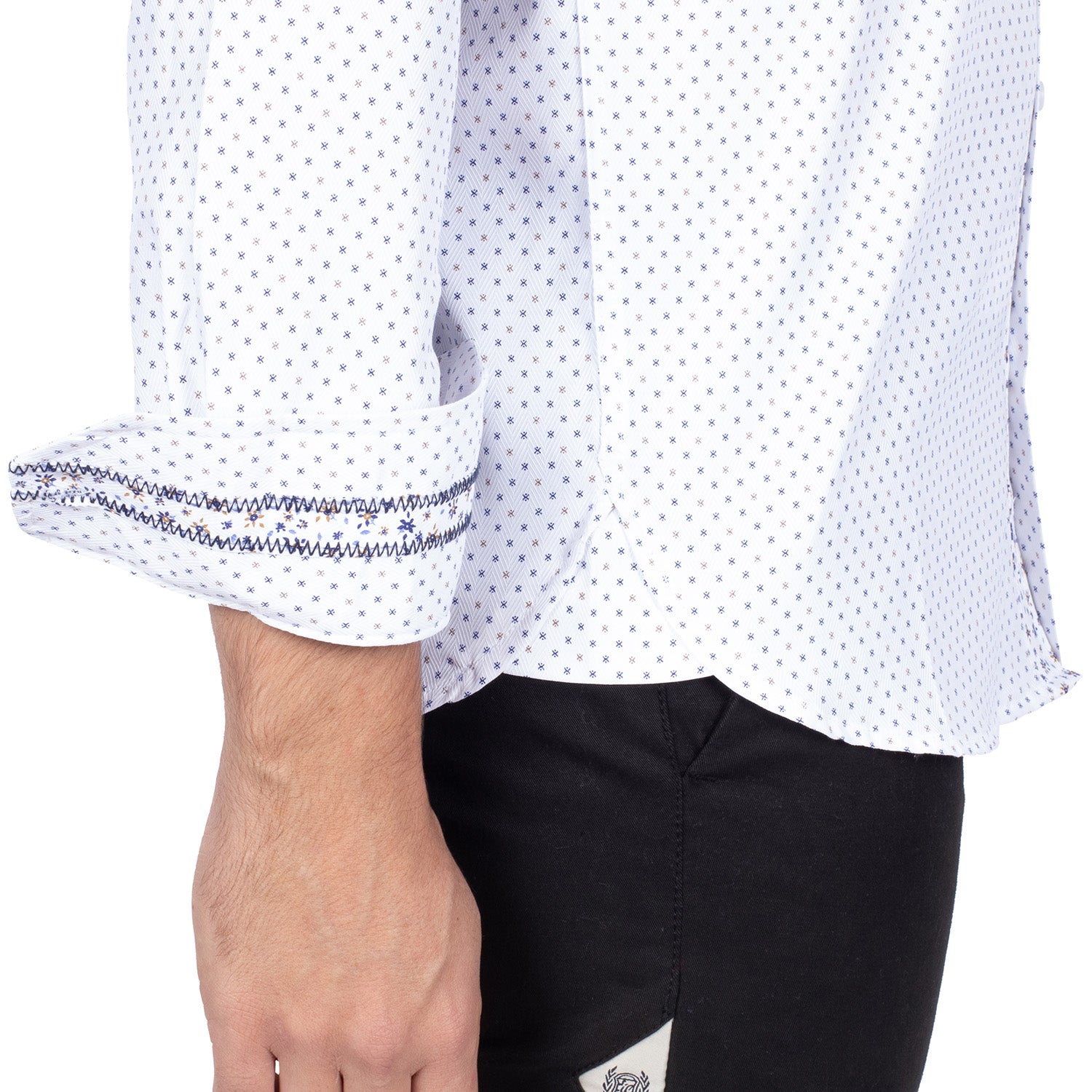 Patchwork floral shirt