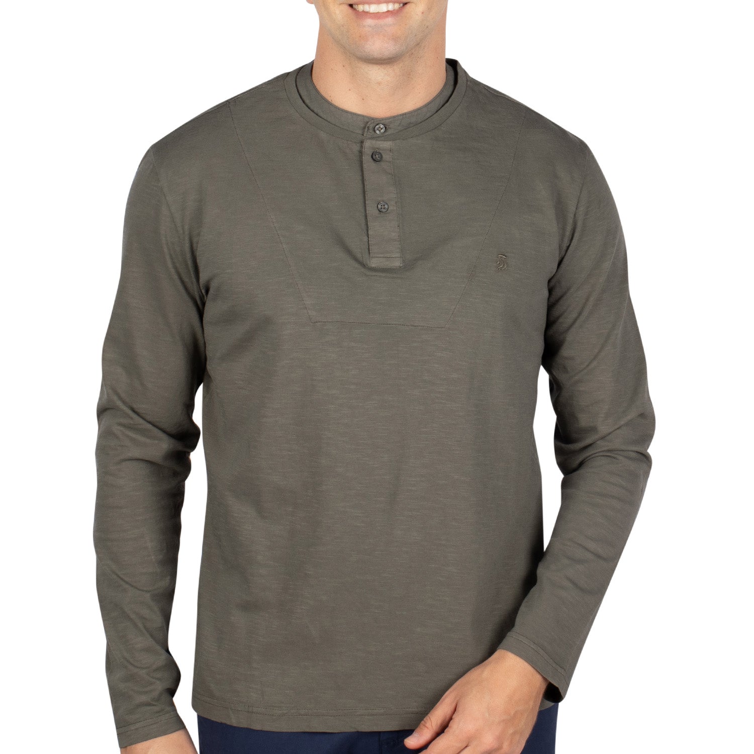 Double mao collar T-shirt Khaki - Shilton