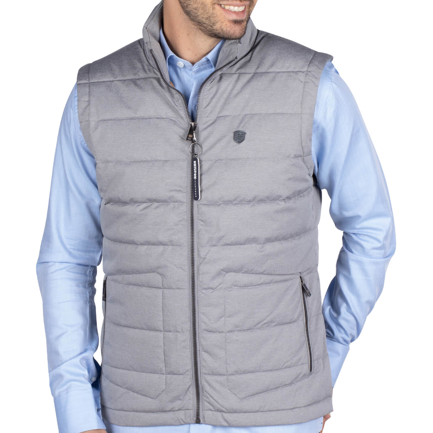 City Grey Sleeveless Down Jacket - Shilton