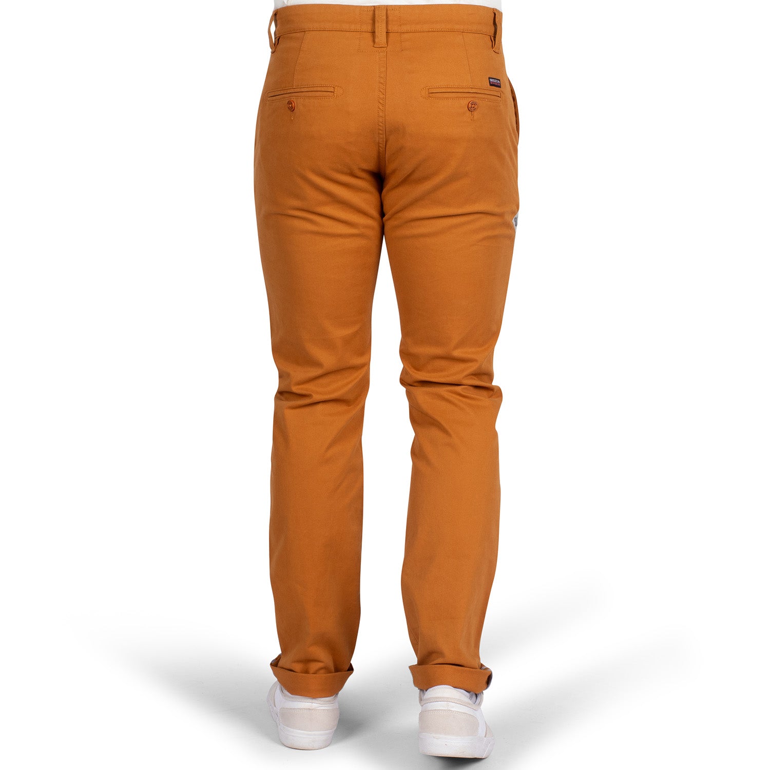Camel crest chino pants - back view - Shilton