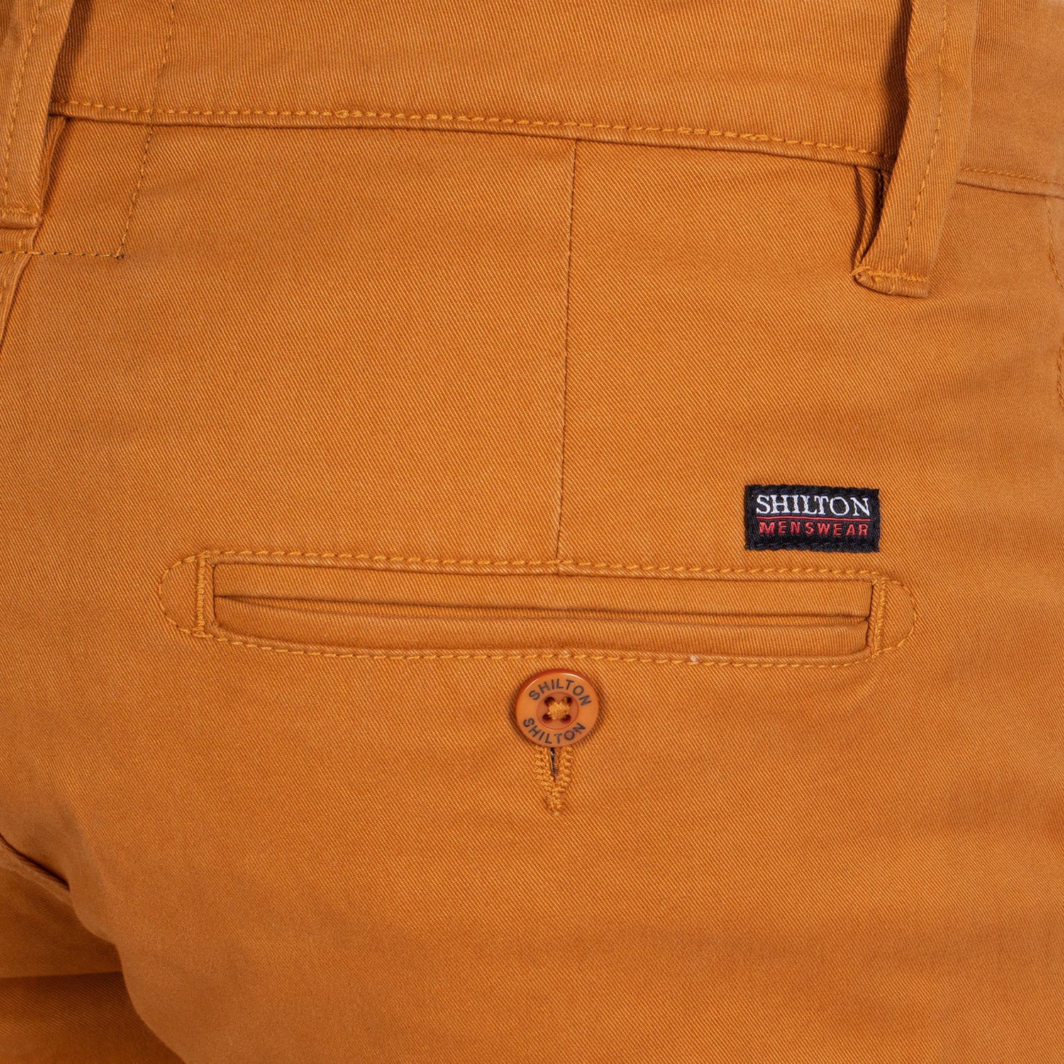 Patch chino pants