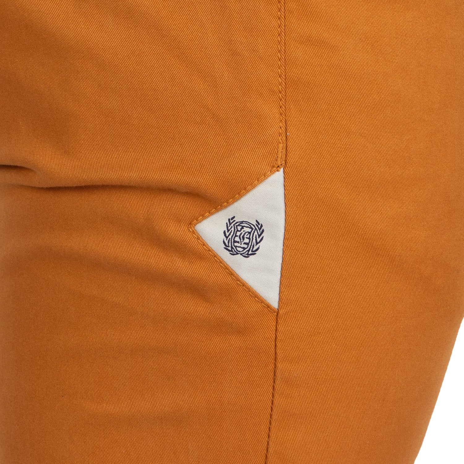 Patch chino pants