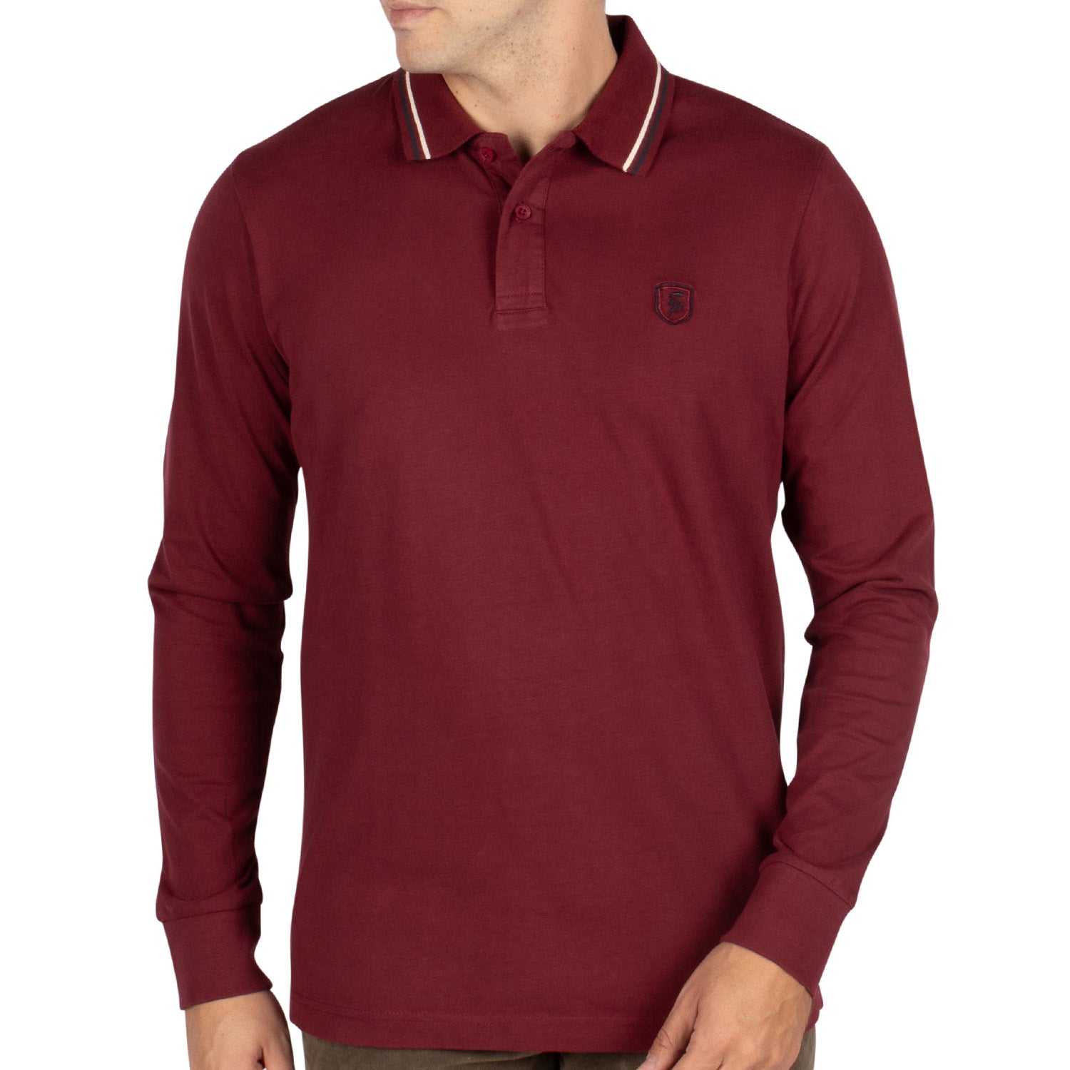 Plain rugby polo shirt