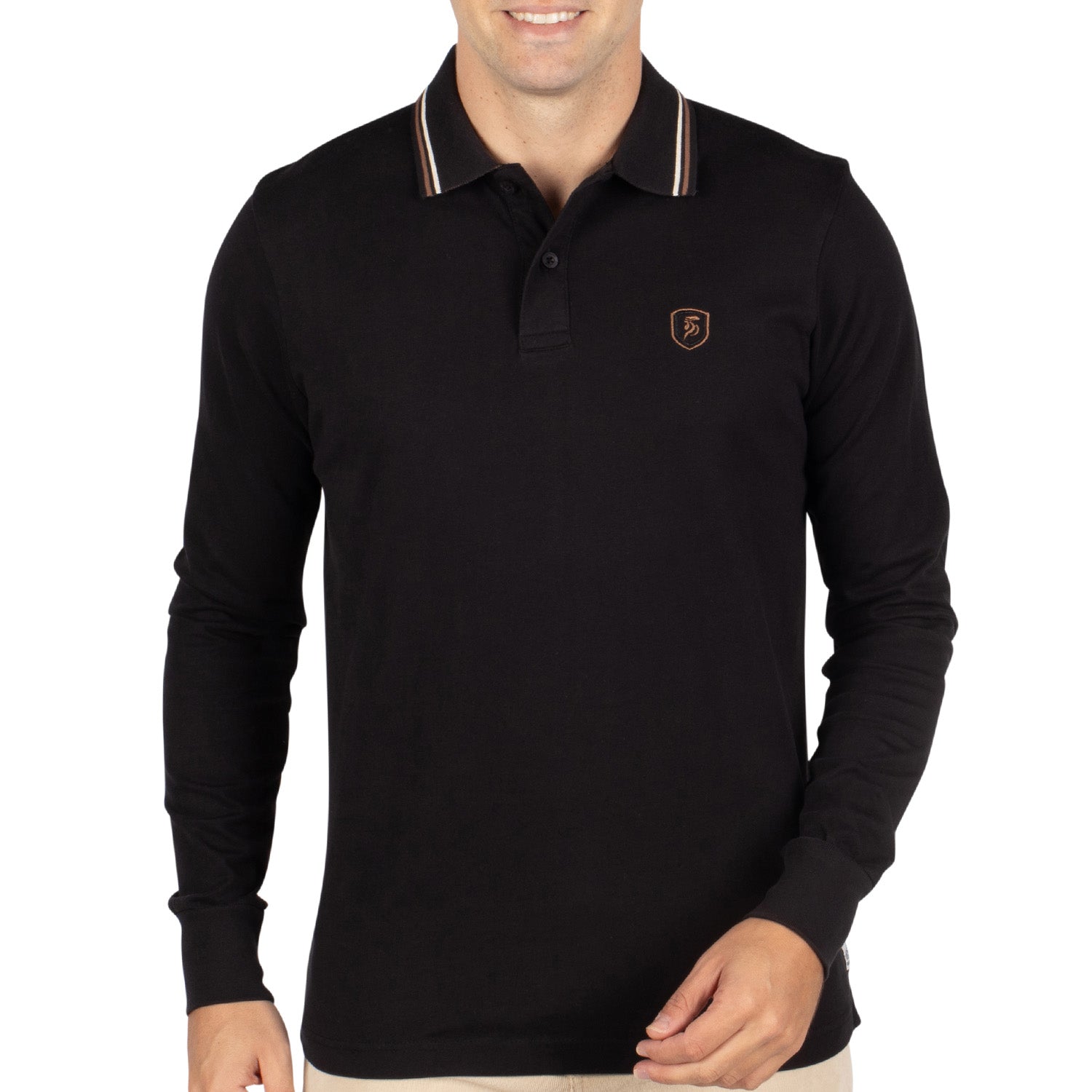 Plain rugby polo shirt