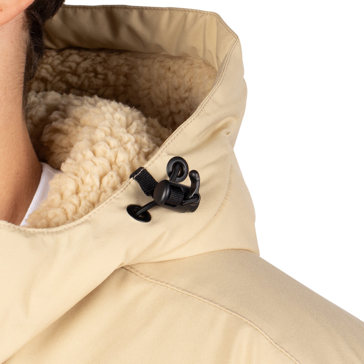 Rain hooded parka