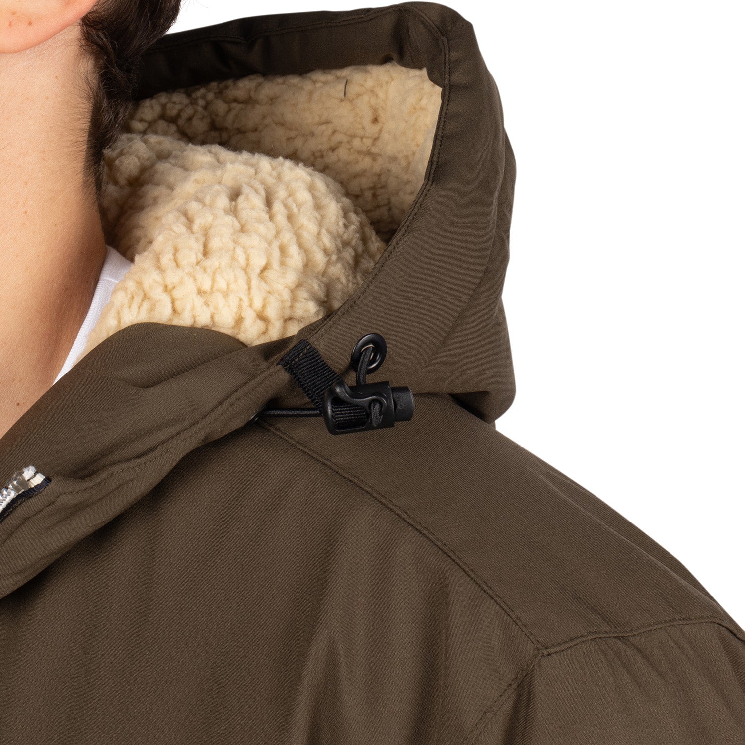 Rain hooded parka