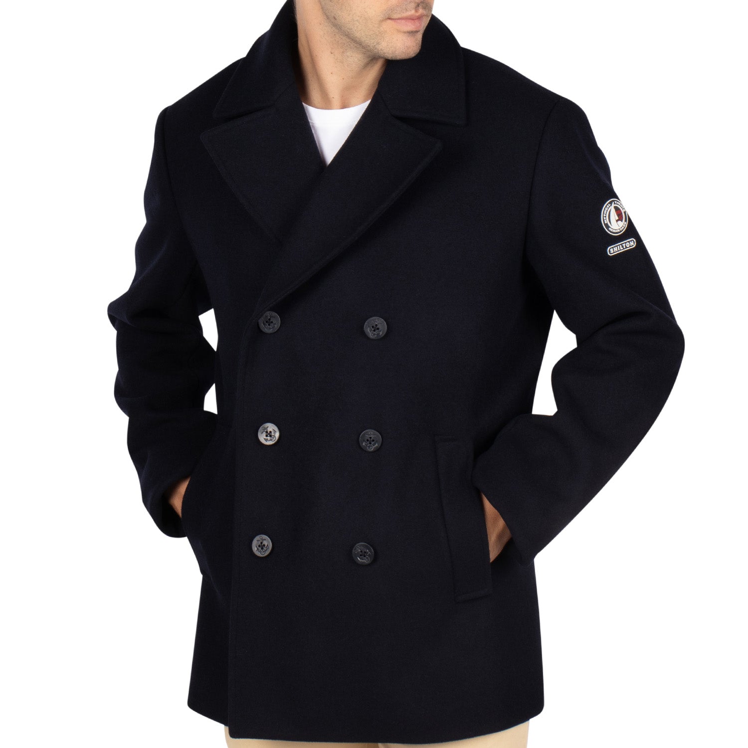 Wool pea jacket