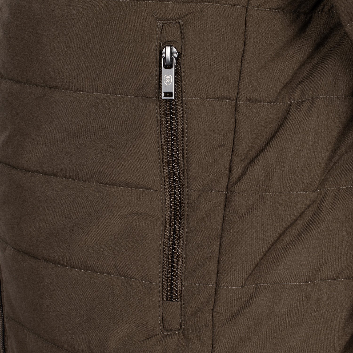 Hooded down jacket