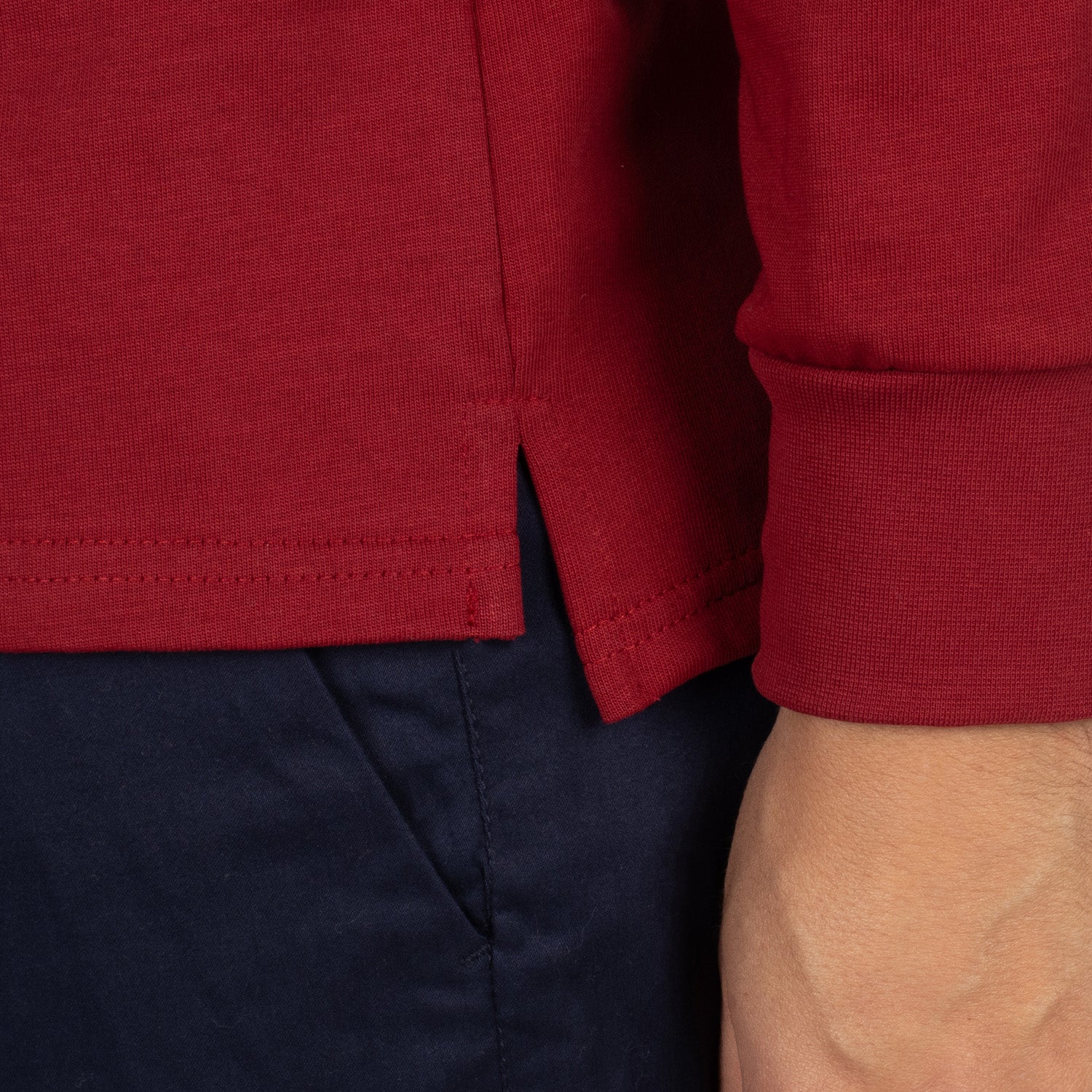 Two-tone rugby club polo shirt