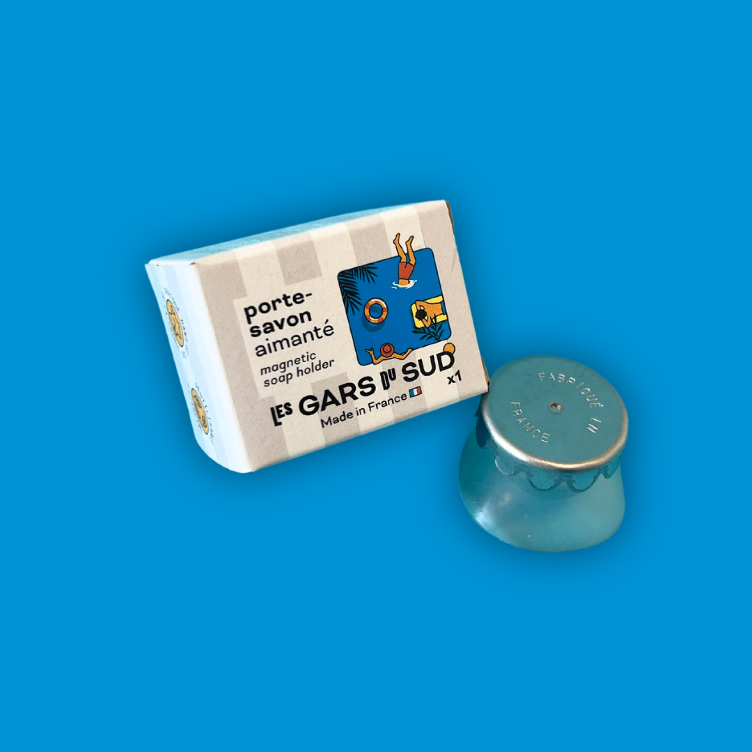 Magnetic soap holder made in France suction cup