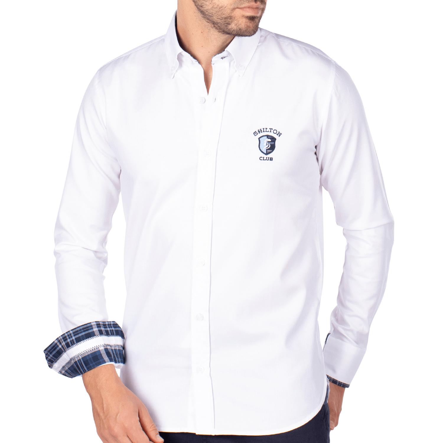 Plain white club shirt - Shilton