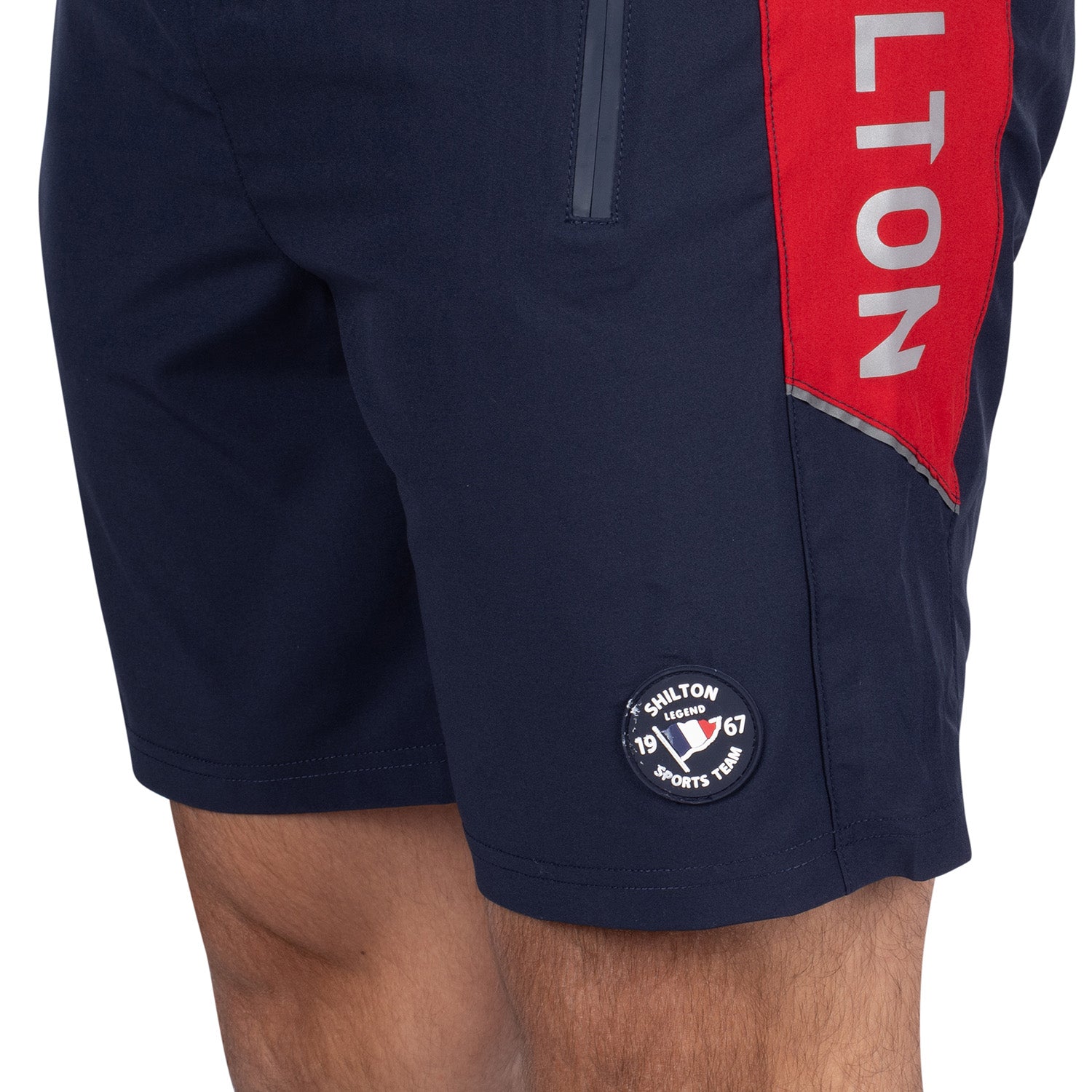 Tricolor sports shorts