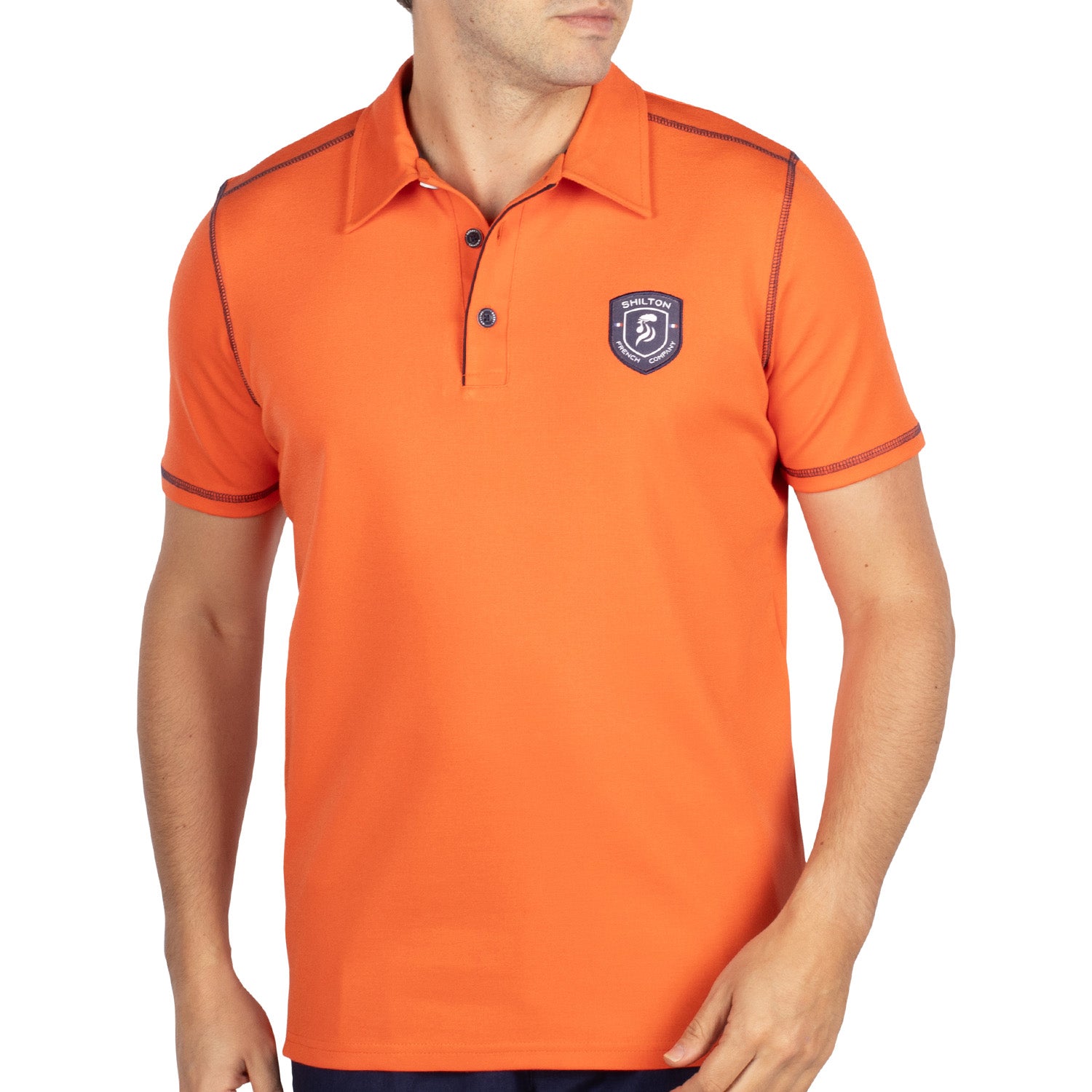 French company thick polo shirt