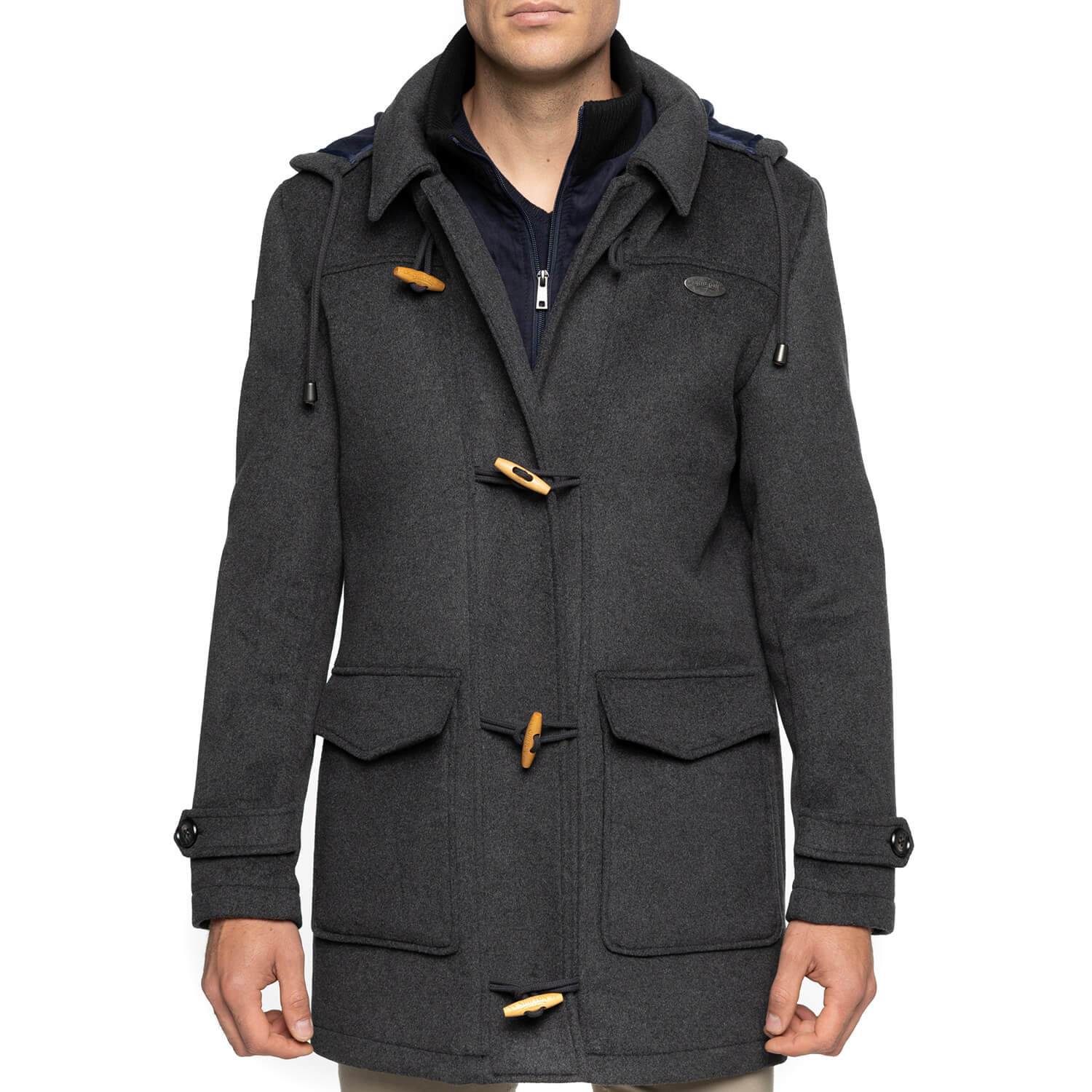 Duffle-coat rugby Gris Anthracite - Shilton
