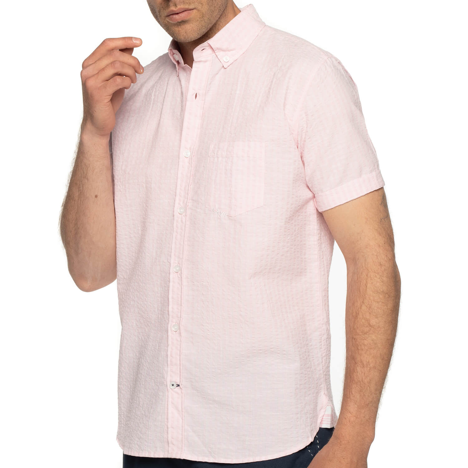 Chemise aspect gaufré