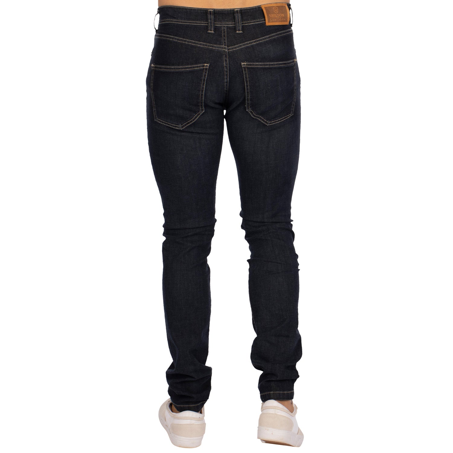 Jeans slim écusson used