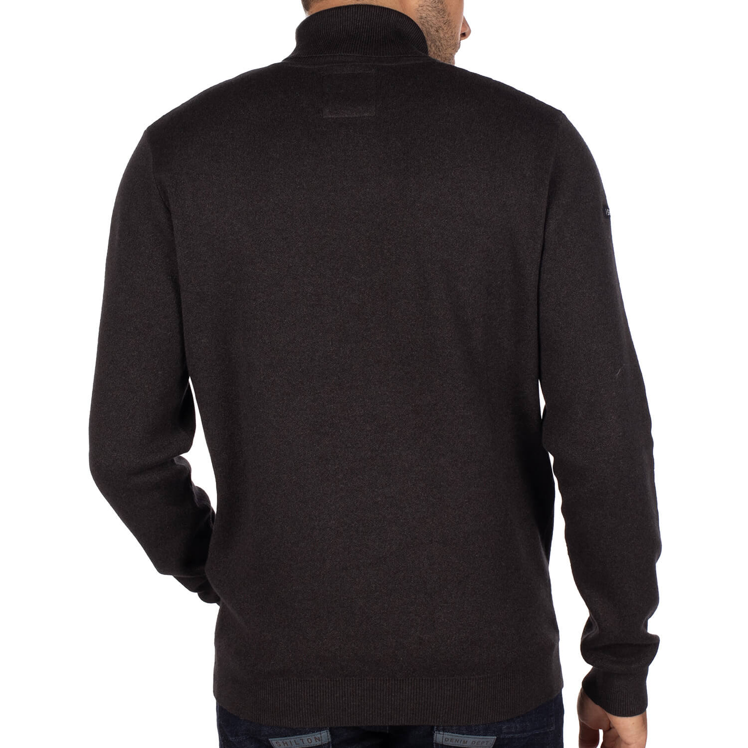 Pull col roulé coq