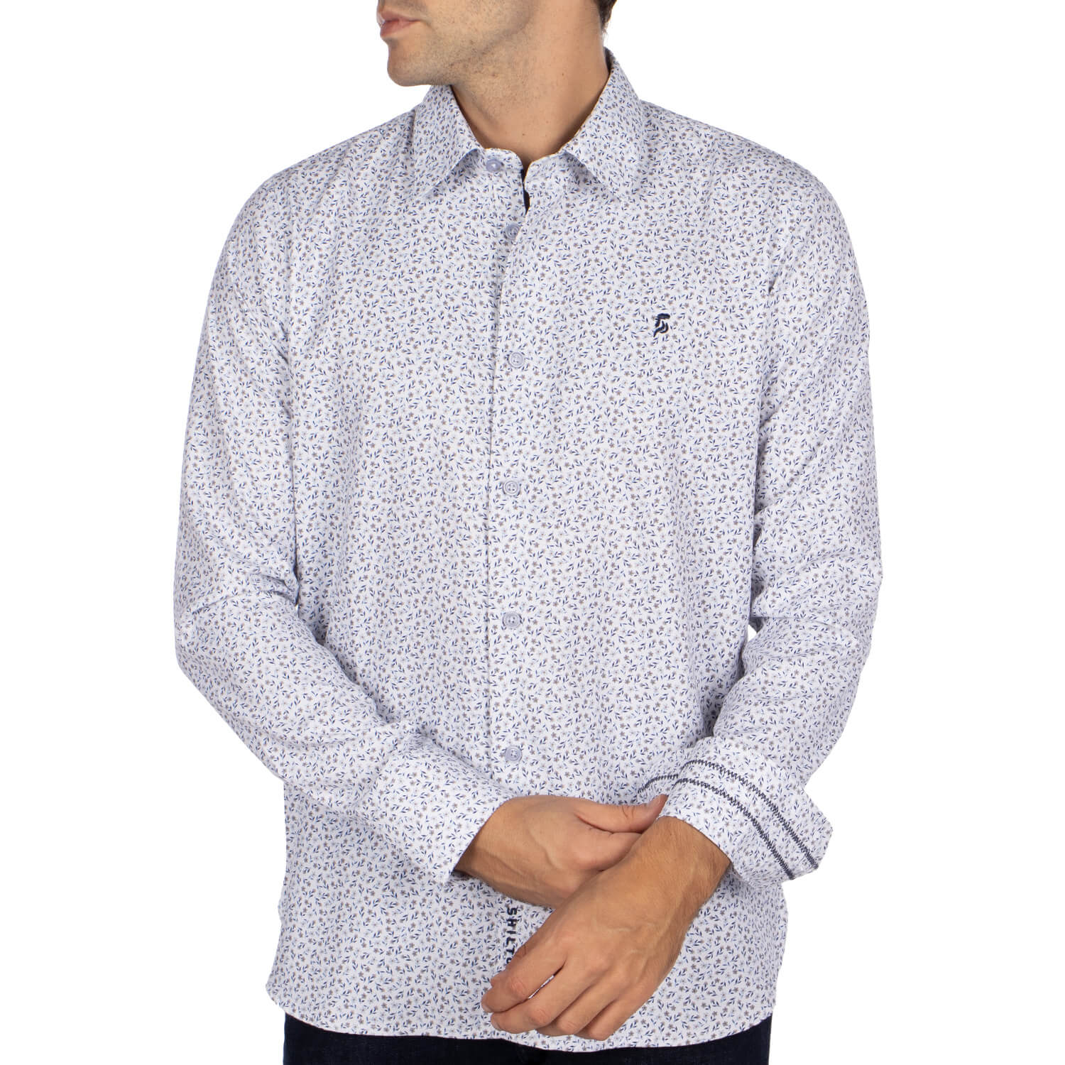 Chemise rugby fleurie